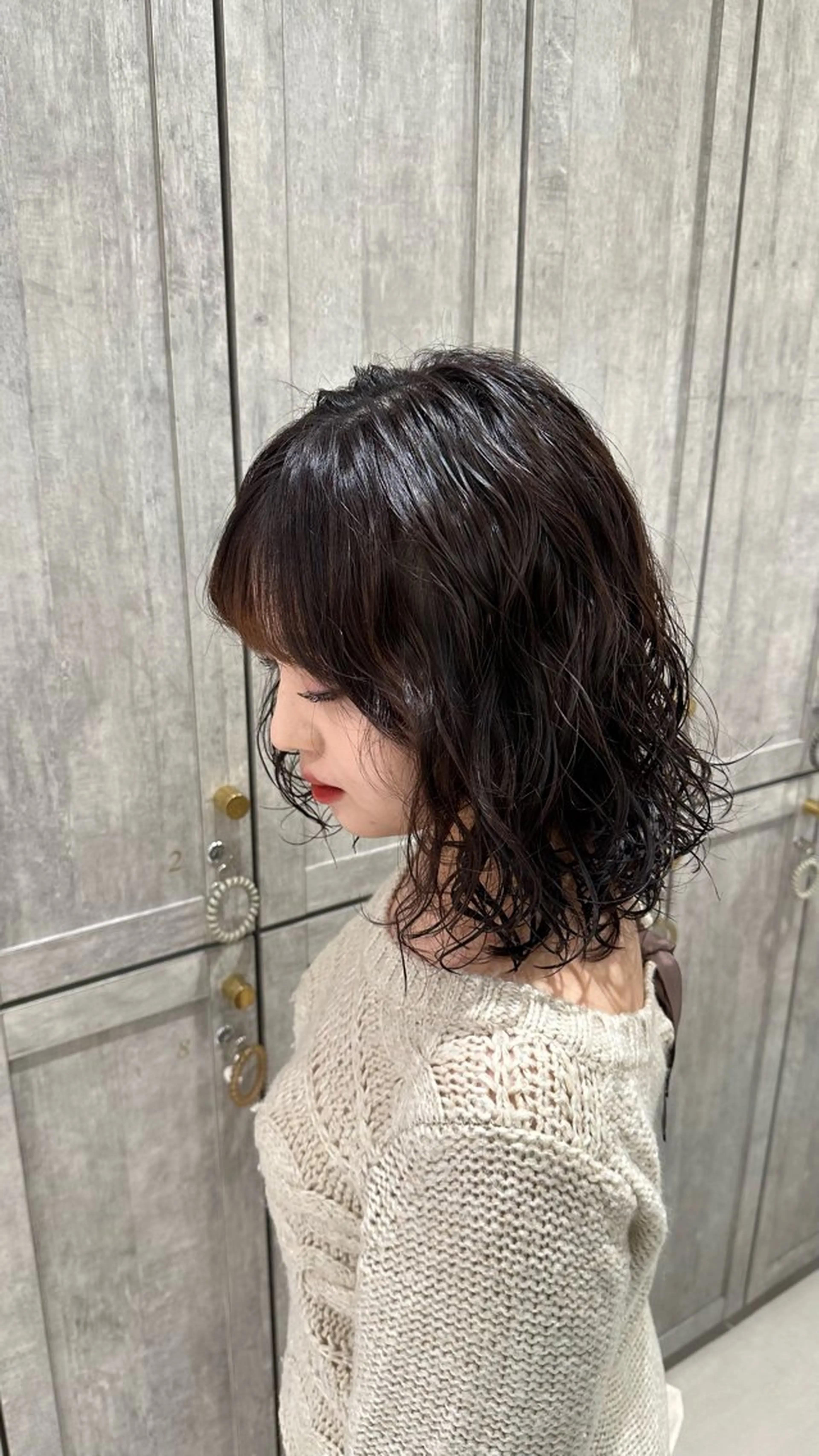 ミディアム パーマ 鶴見/Bonecca /林 愛翔のヘアスタイル