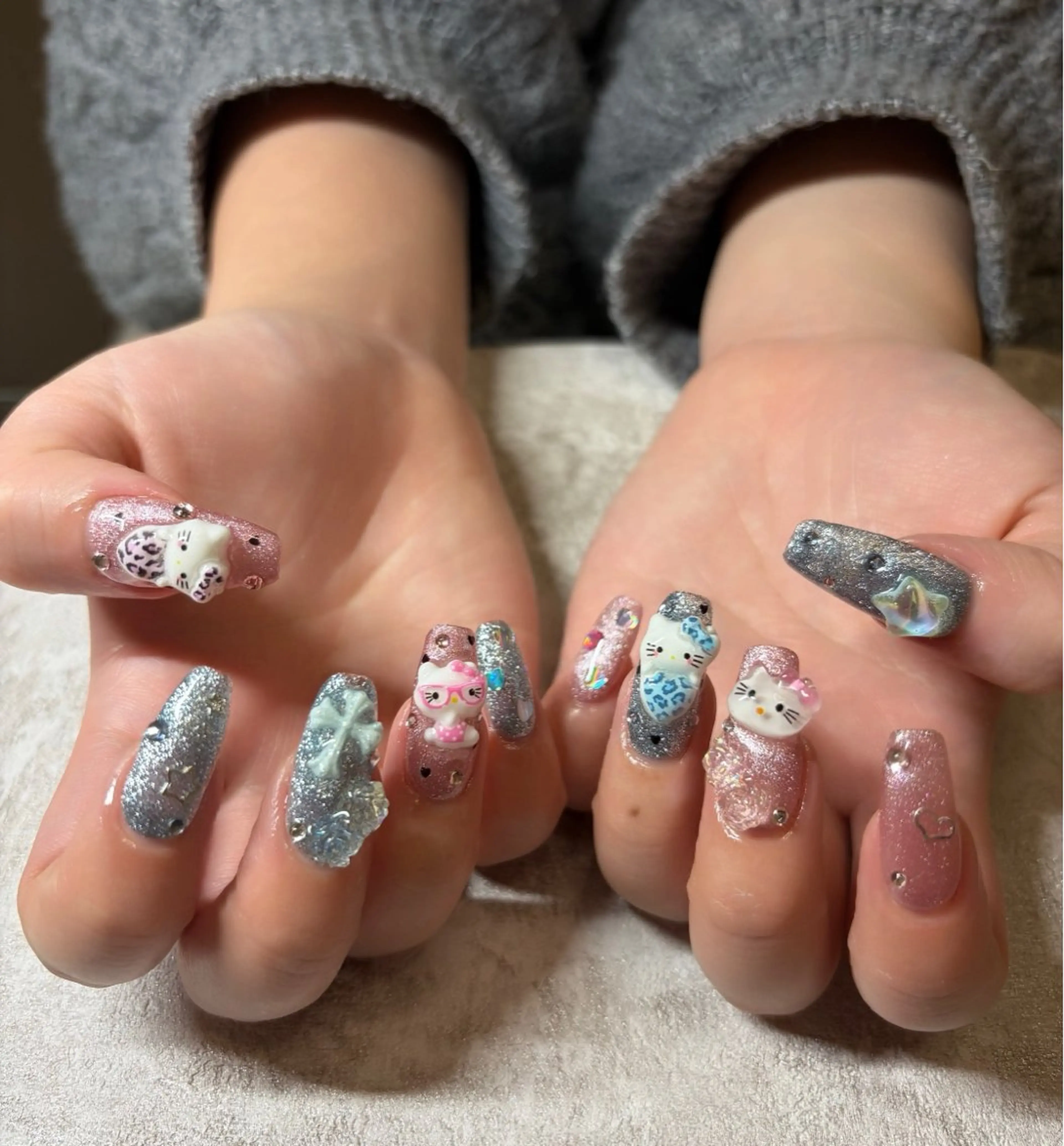 ネイル 長さ出し ネイルチップ ハンドネイル Lowé みるくのネイルデザイン