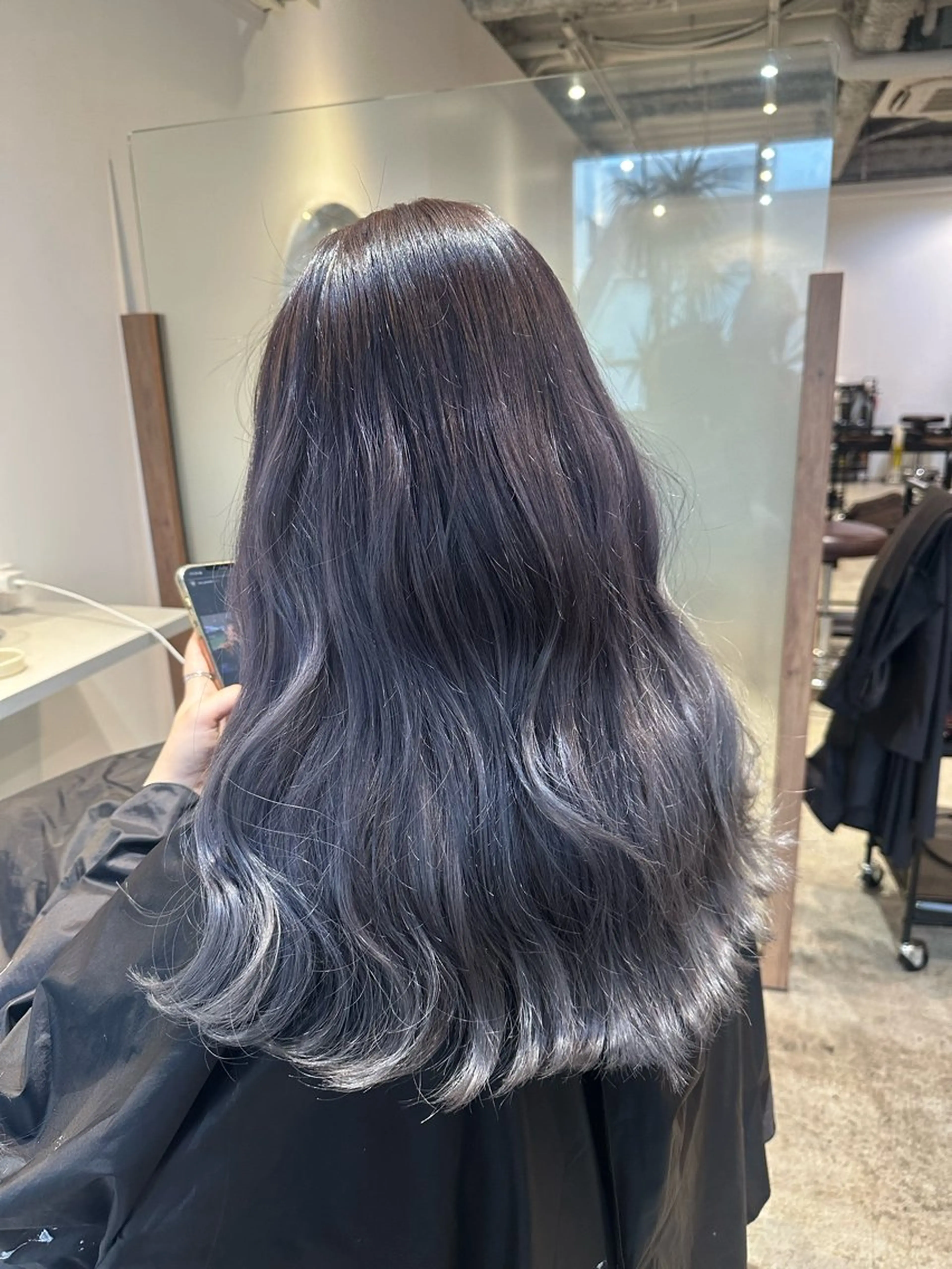 セミロング カラー ブリーチ ケアブリーチ グラデーションカラー ラベンダーカラー カット ヘアカラー トリートメント 中目黒🌼 🌼ハナのヘアスタイル