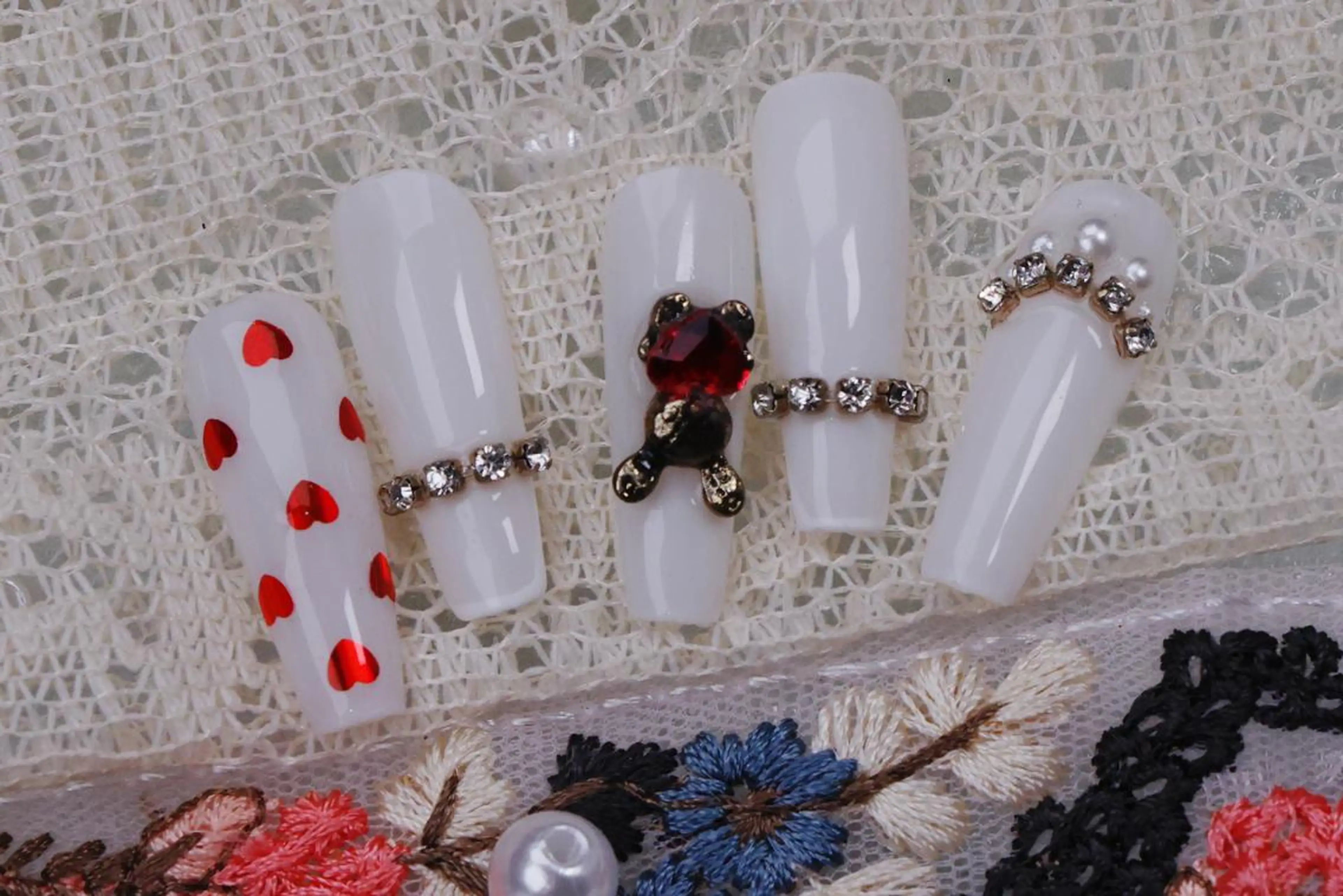 ネイル ハロウィン ロングネイル マグネットネイル スカルプネイル ネイルチップ MSSugar Nailのネイルデザイン