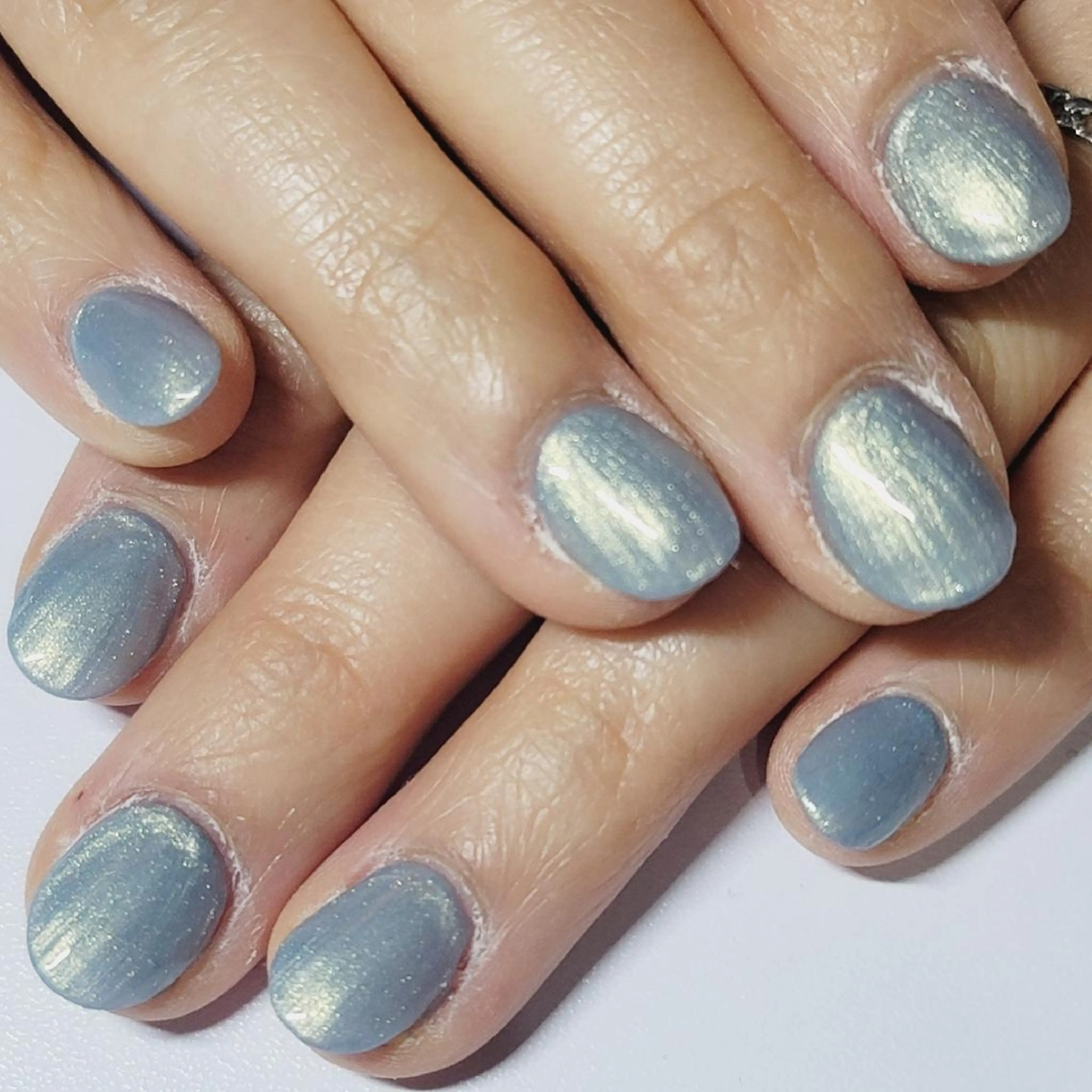 ネイル ブルー ワンカラーネイル ハンドネイル よしだ ひろきのネイルデザイン