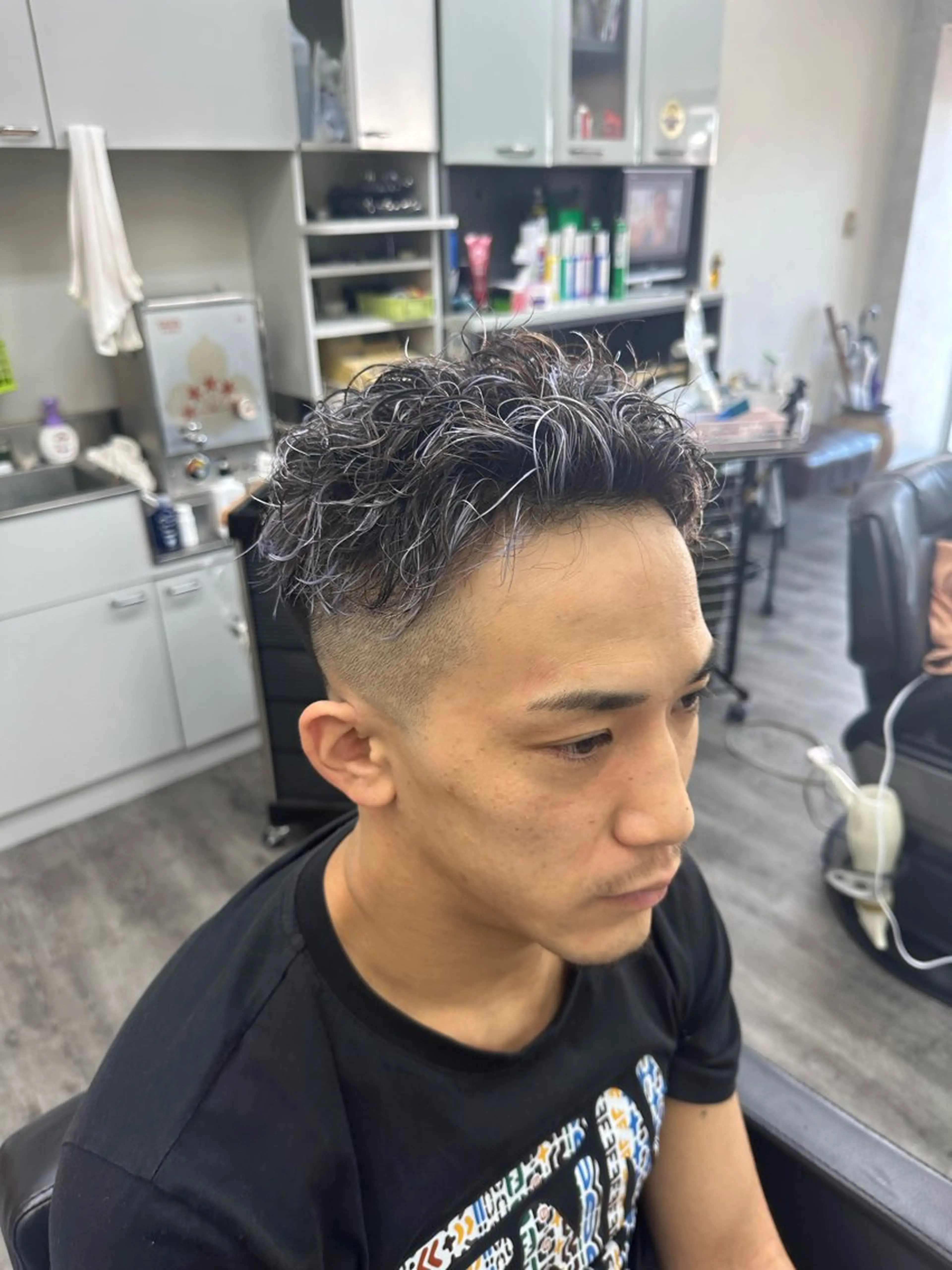 カラー パーマ メンズ WEST✂︎AKI HIRO✂︎大和高田のヘアスタイル
