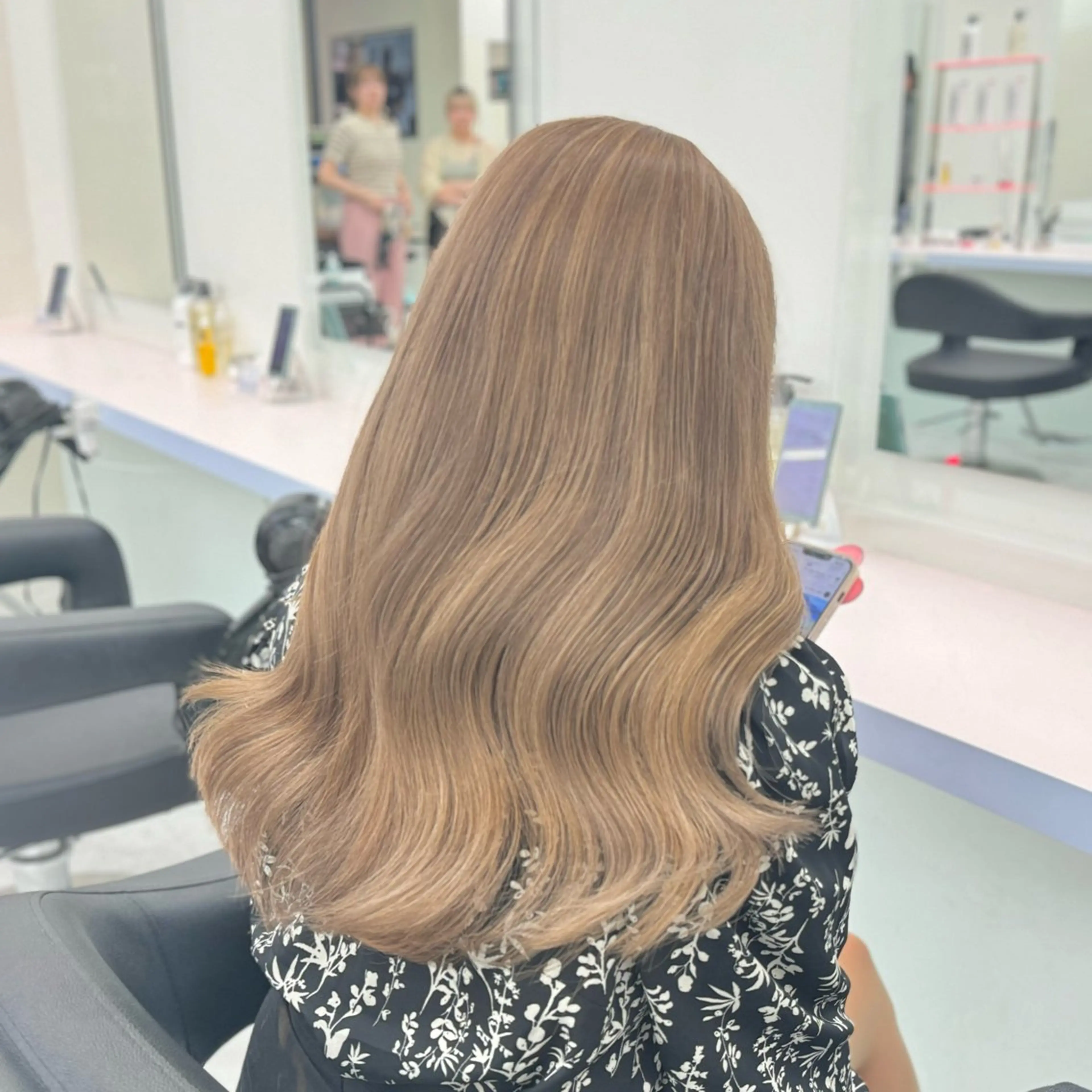 ロング カラー ヘアアレンジ 💘Risa💘/ミ ルクティ/ハイトーンのヘアスタイル