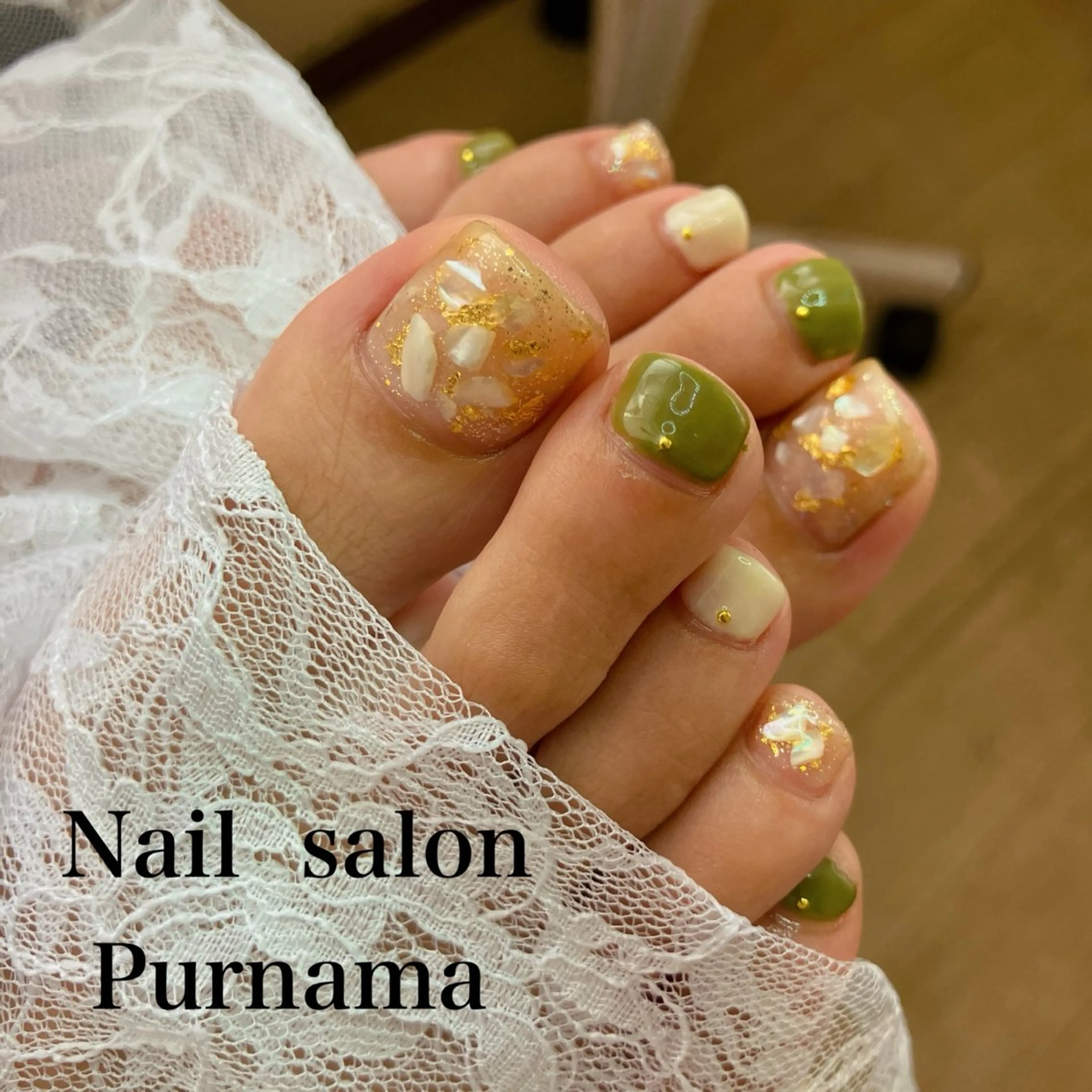 ネイル フットネイル Purnama あきのネイルデザイン