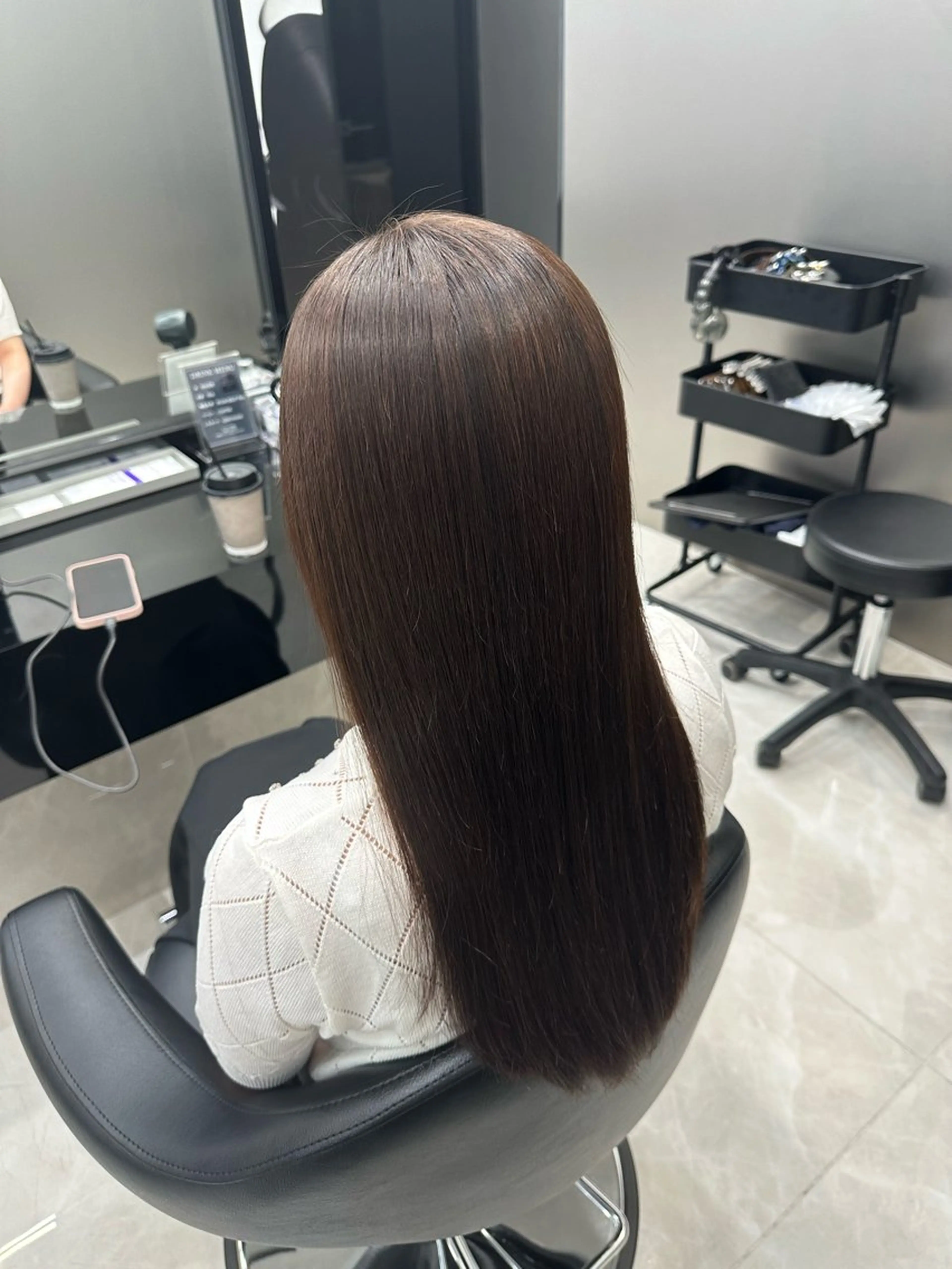 ロング パーマ 縮毛矯正 HARUKI MINATO japan 仙台店所属・✨【髪質改善/縮毛 矯正】✨ゆうほのヘアスタイル