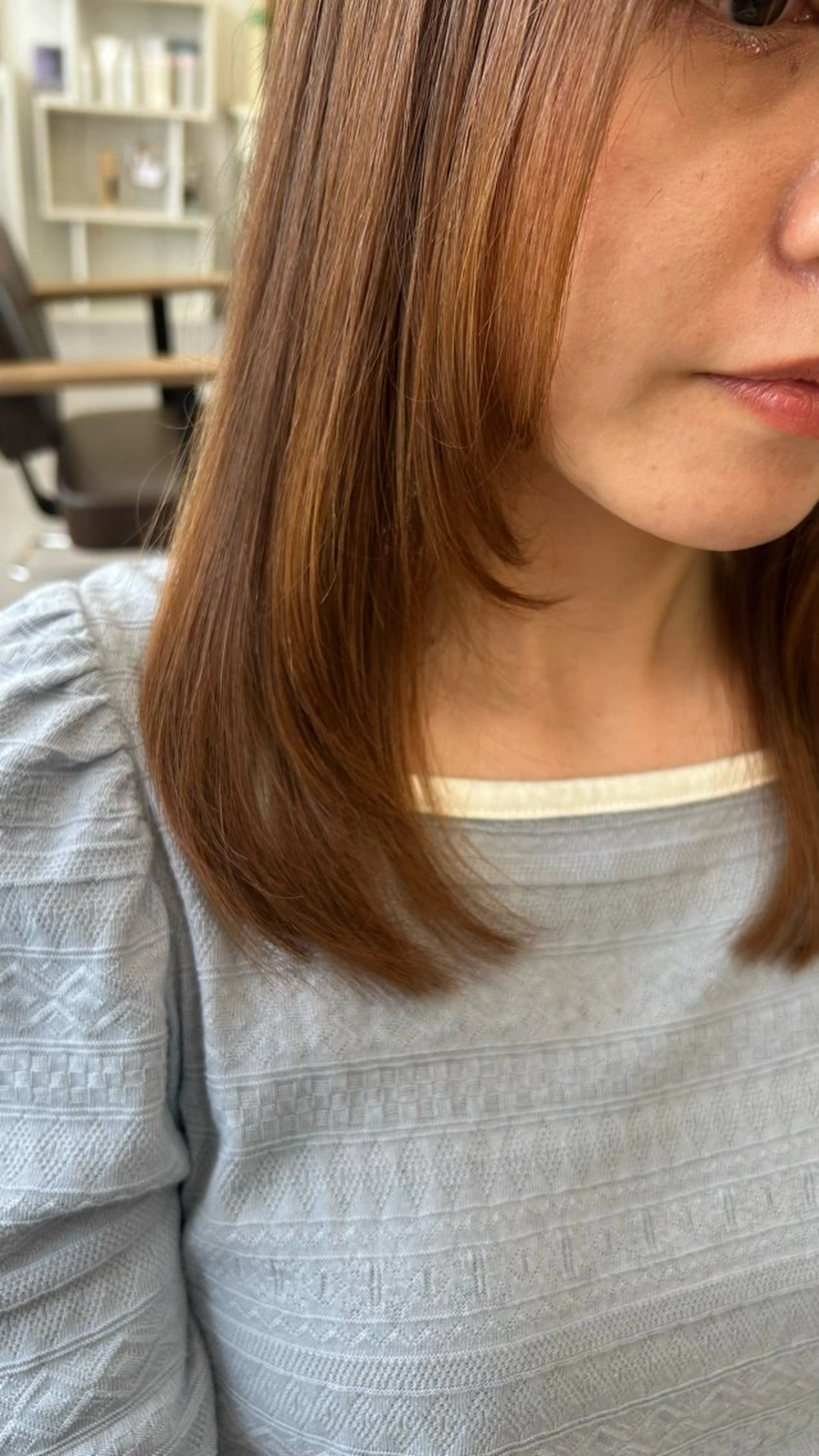 ミディアム TERUYA shionのヘアスタイル