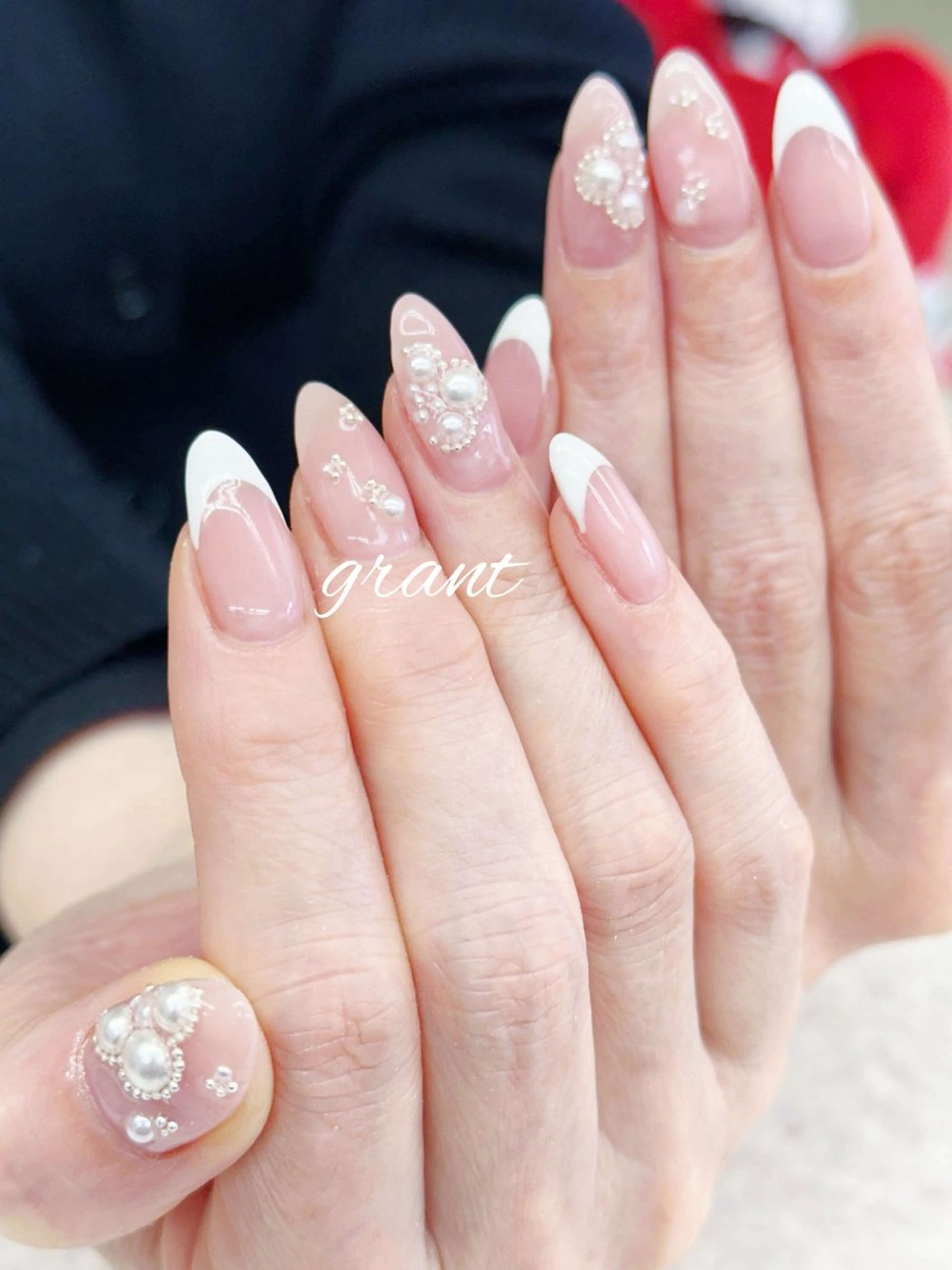 ネイル ミラーネイル 春ネイル ハンドネイル nailsalon grantのネイルデザイン