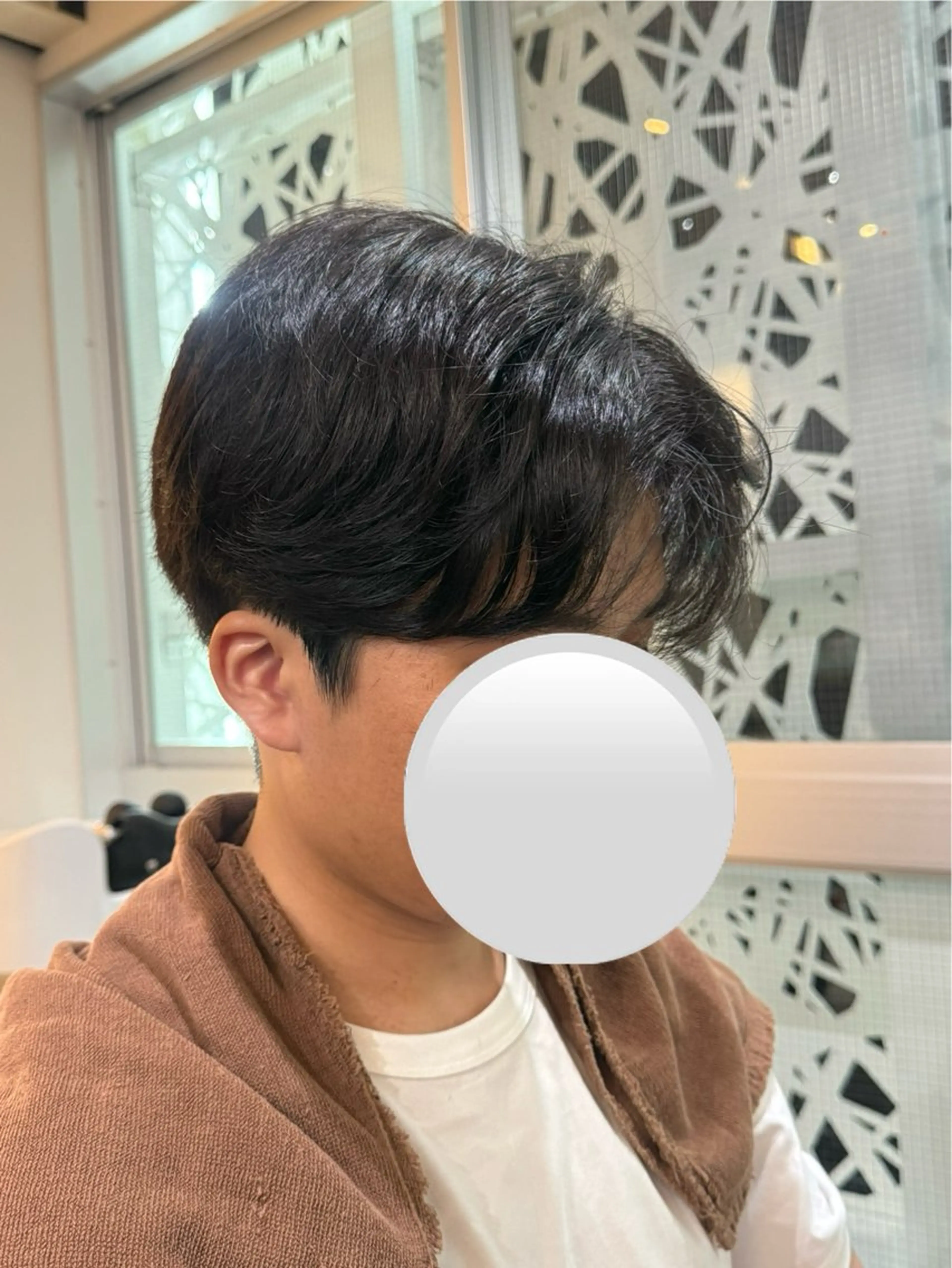 ミディアム ミディアムパーマ 💈理容室 KEEN ﾊｯﾄﾘのヘアスタイル