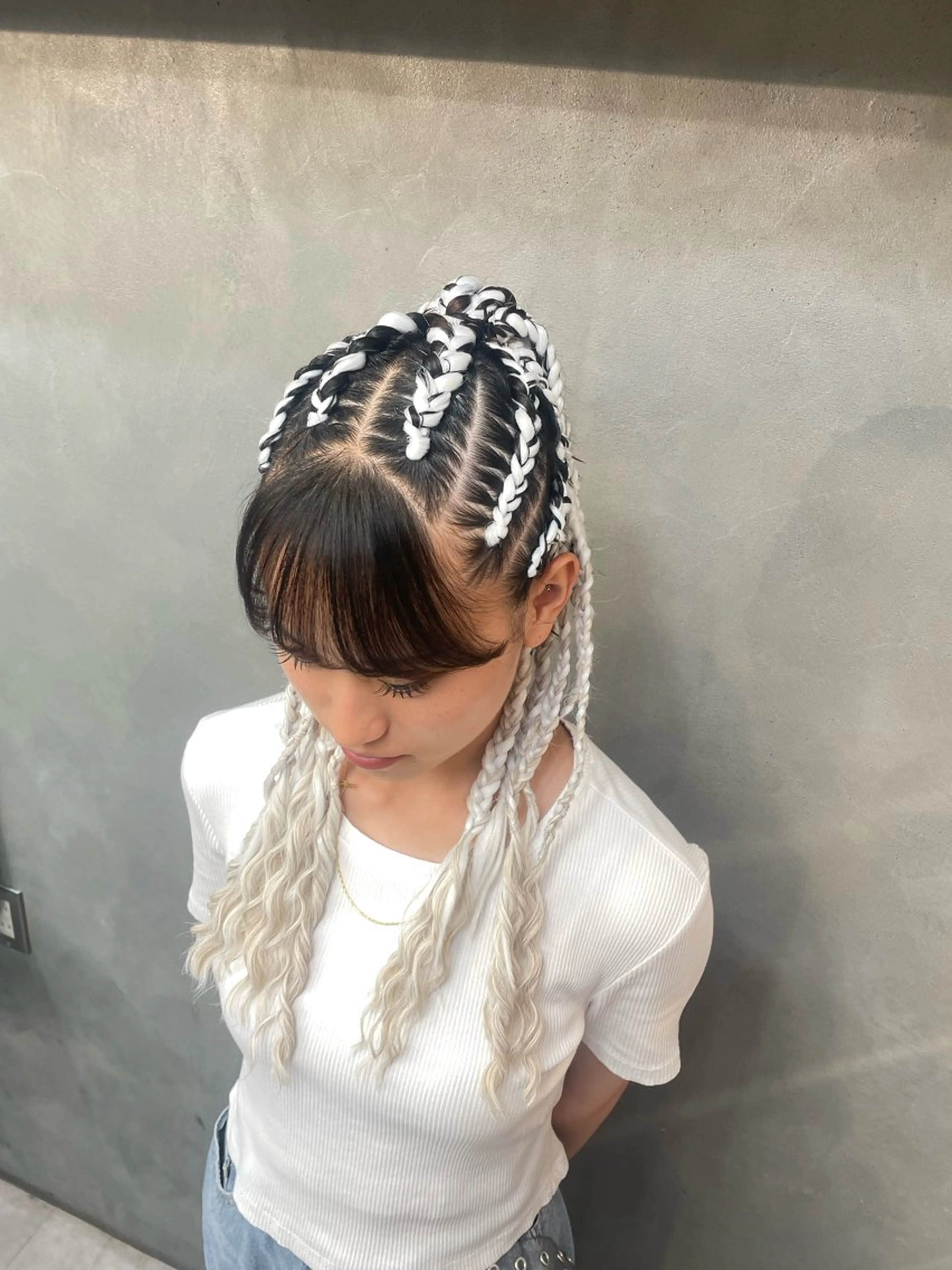 ロング ヘアアレンジ エクステ エクステ ヘアセット エクステ/コーンロウ KURUMI⛓️🔥のヘアスタイル