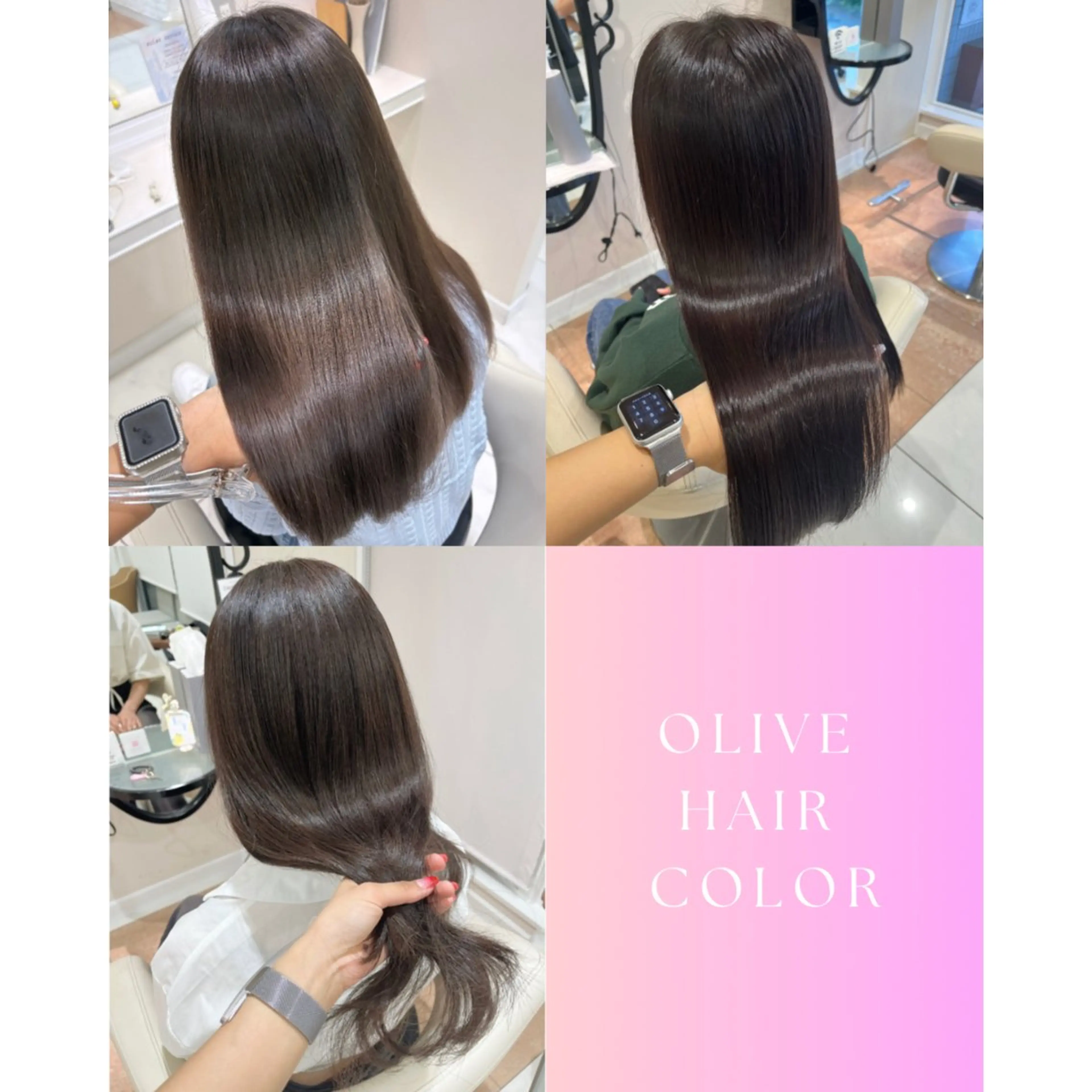 セミロング カラー 韓国ヘア 🎀中川綾乃🎀のヘアスタイル