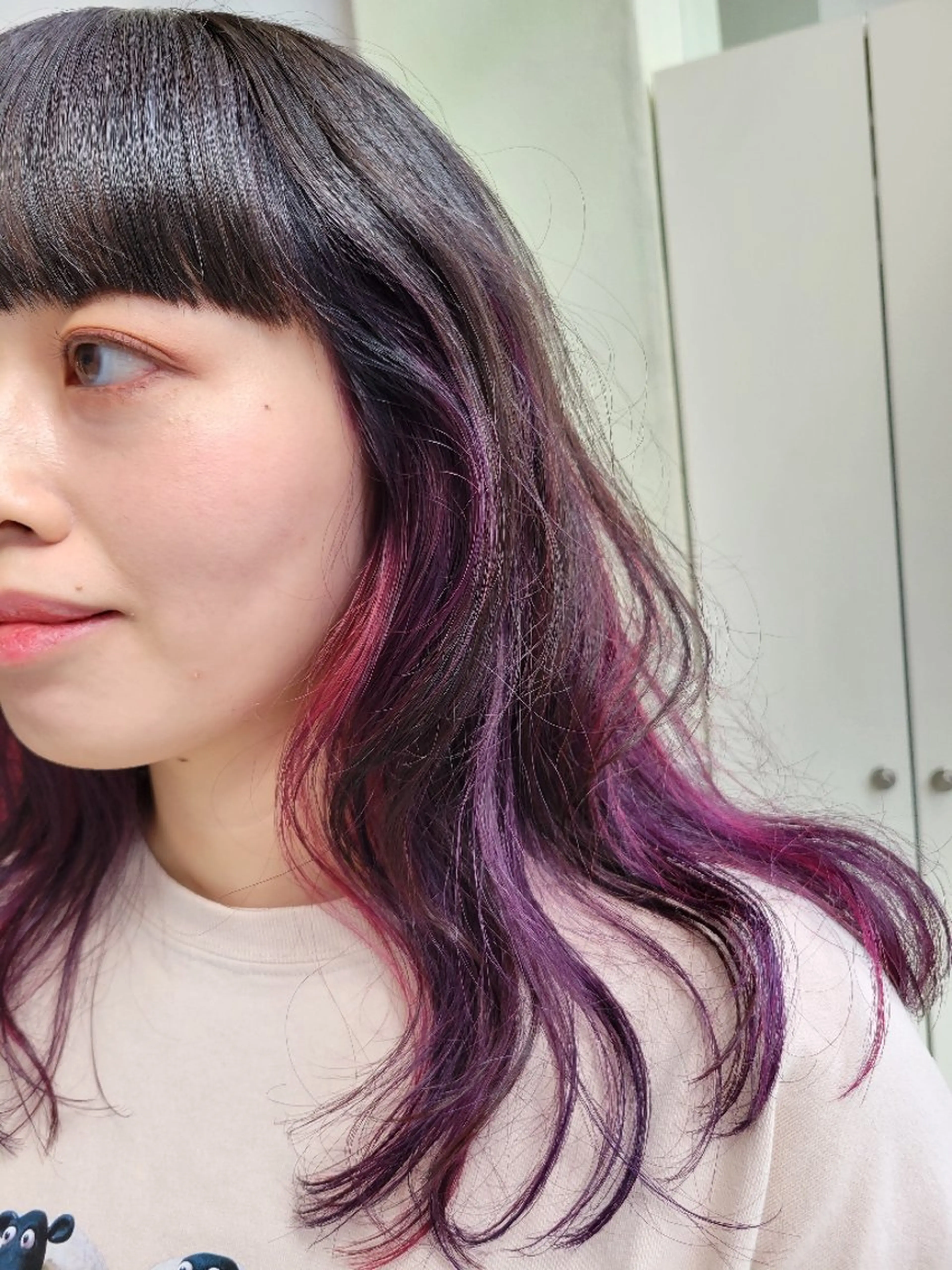 ミディアム カラー ヘアカラー 遠藤 史秋のヘアスタイル