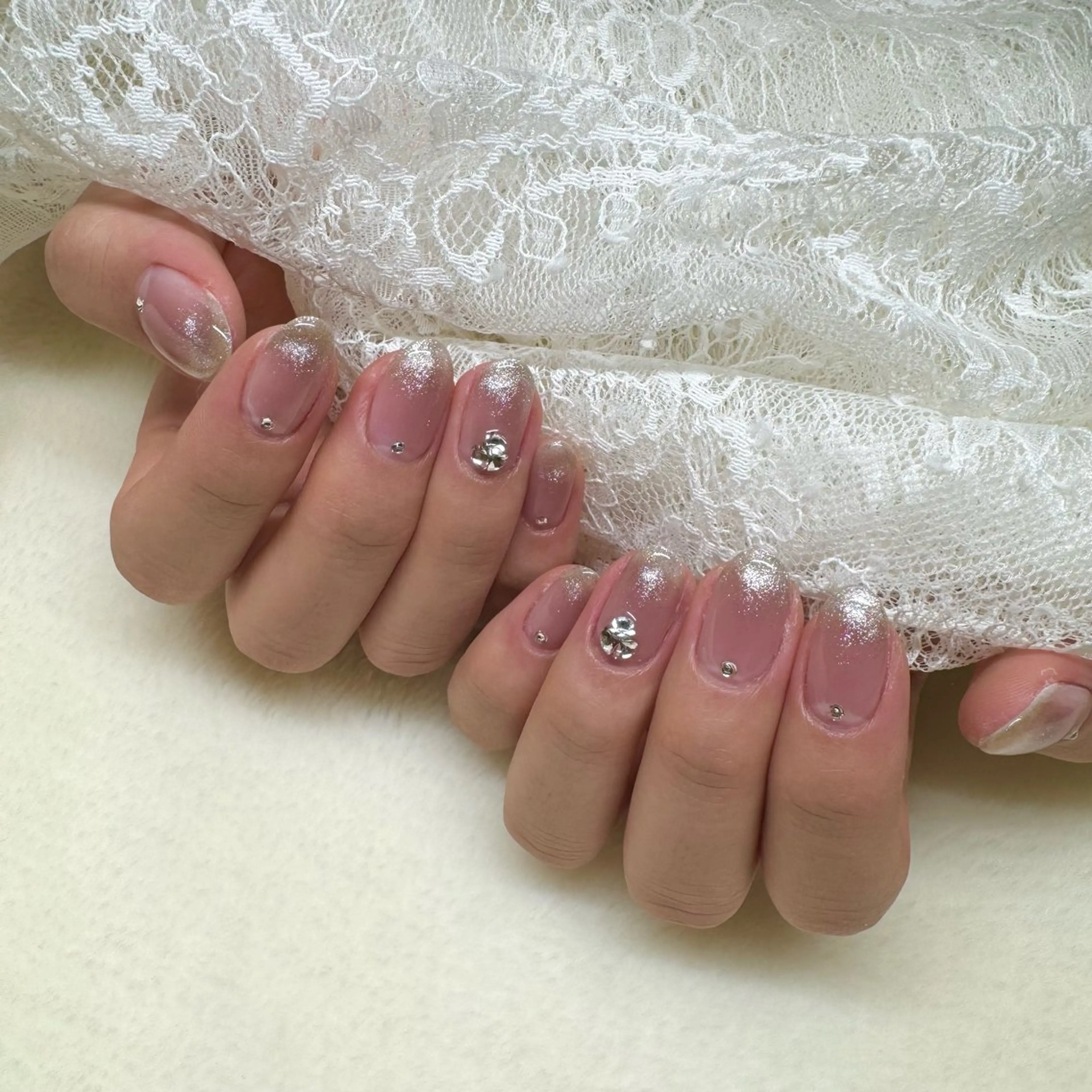 ネイル ハンドネイル 韓国ネイル/ワンホン ネイル🎀表参道3分のネイルデザイン