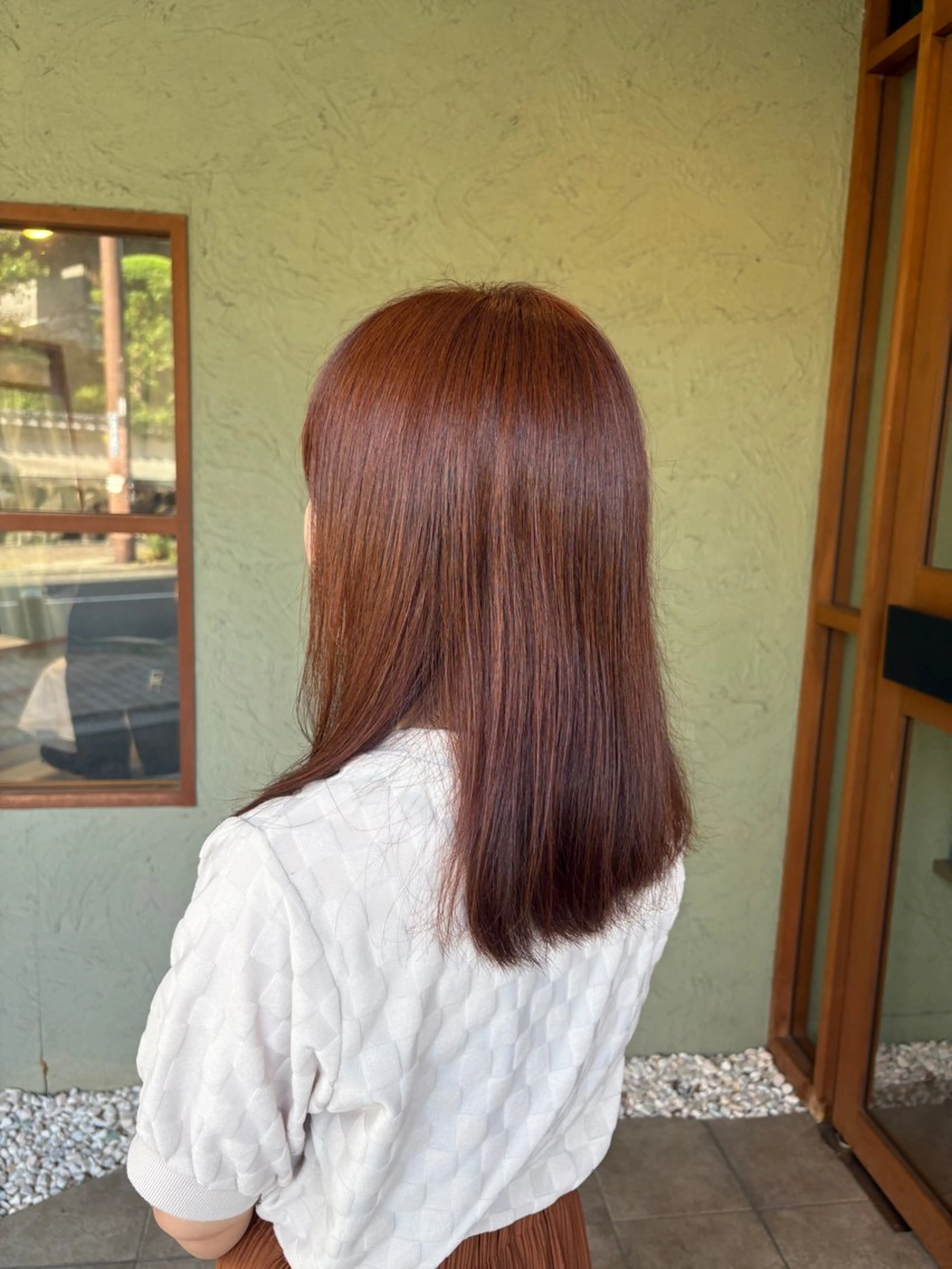 ミディアム カラー どうめん ゆきのヘアスタイル