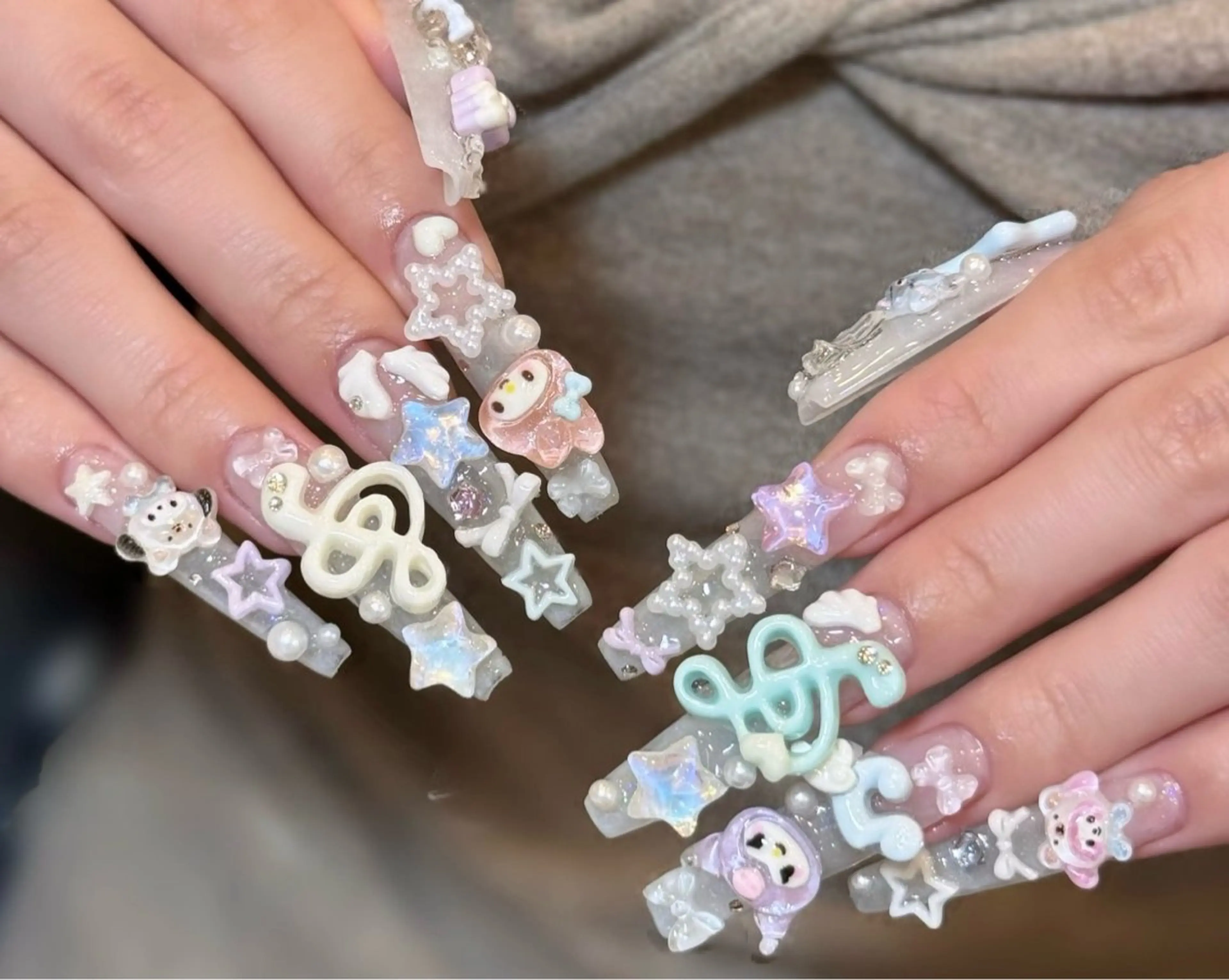 大人気💚【チップ長さだし】　持ち込みデザイン+パーツつけ放題 ¥11890の写真