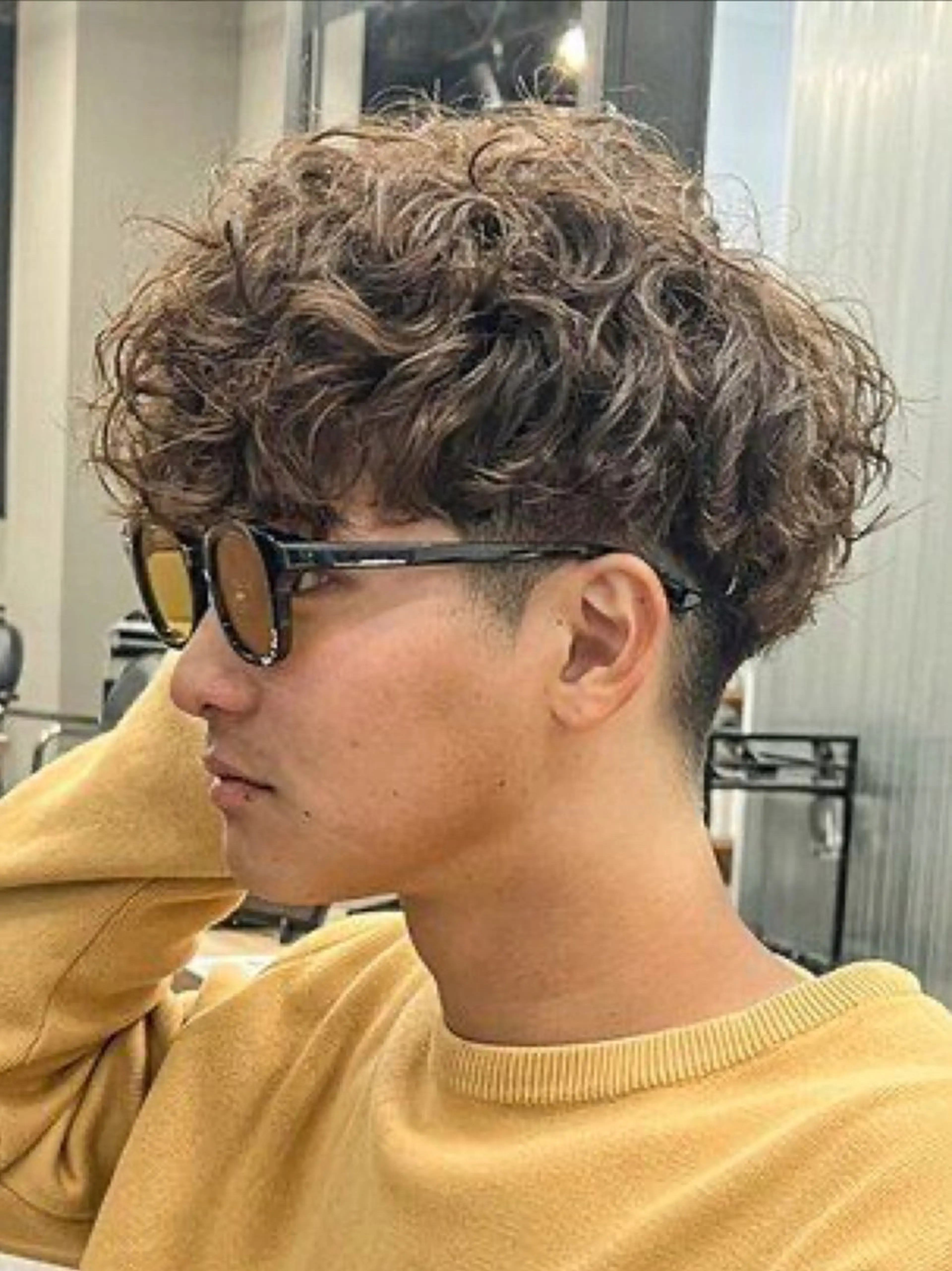 パーマ メンズ 瓜生 大智のヘアスタイル