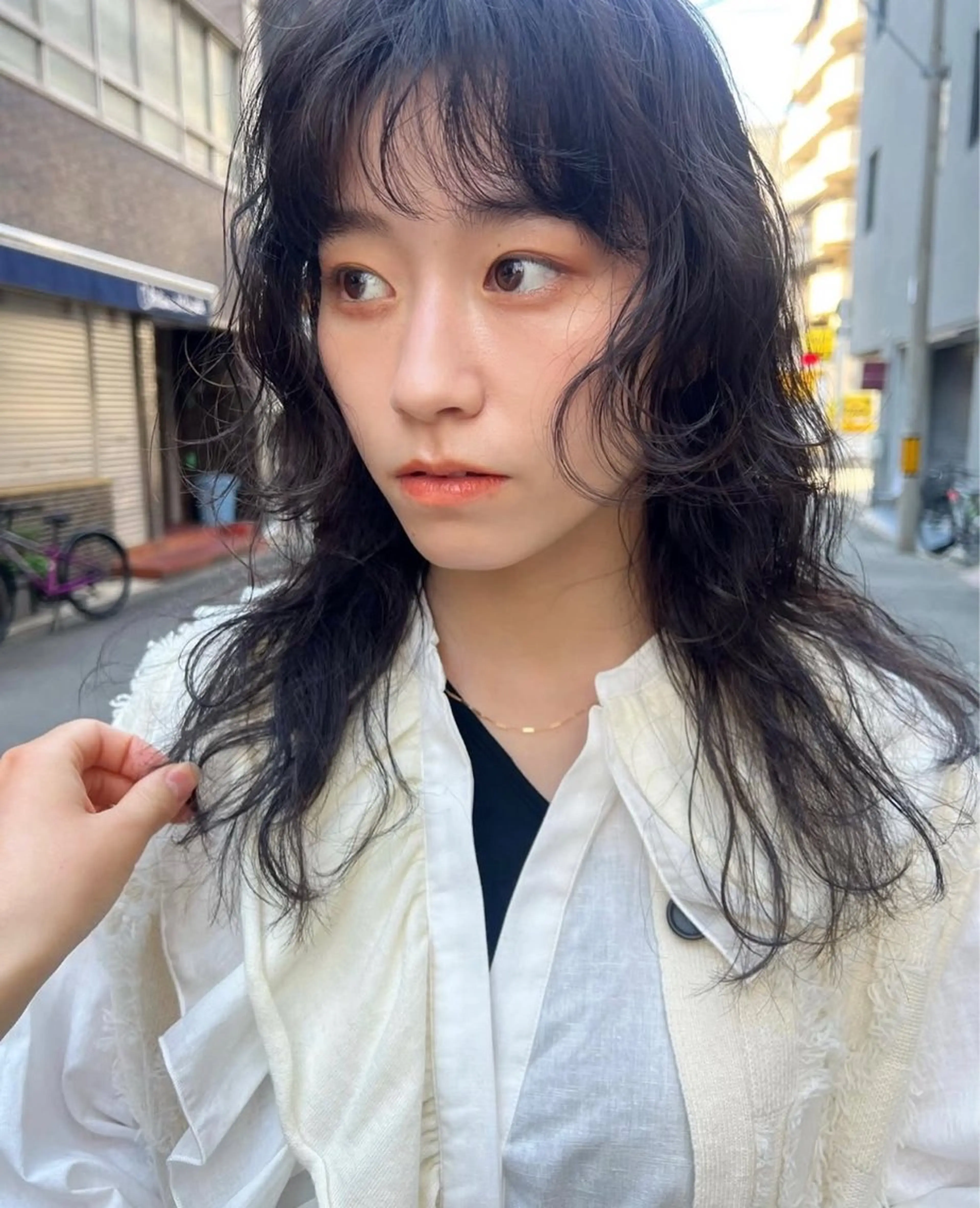 ミディアム カラー カット ヘアカラー トリートメント 坂本 圭太朗のヘアスタイル