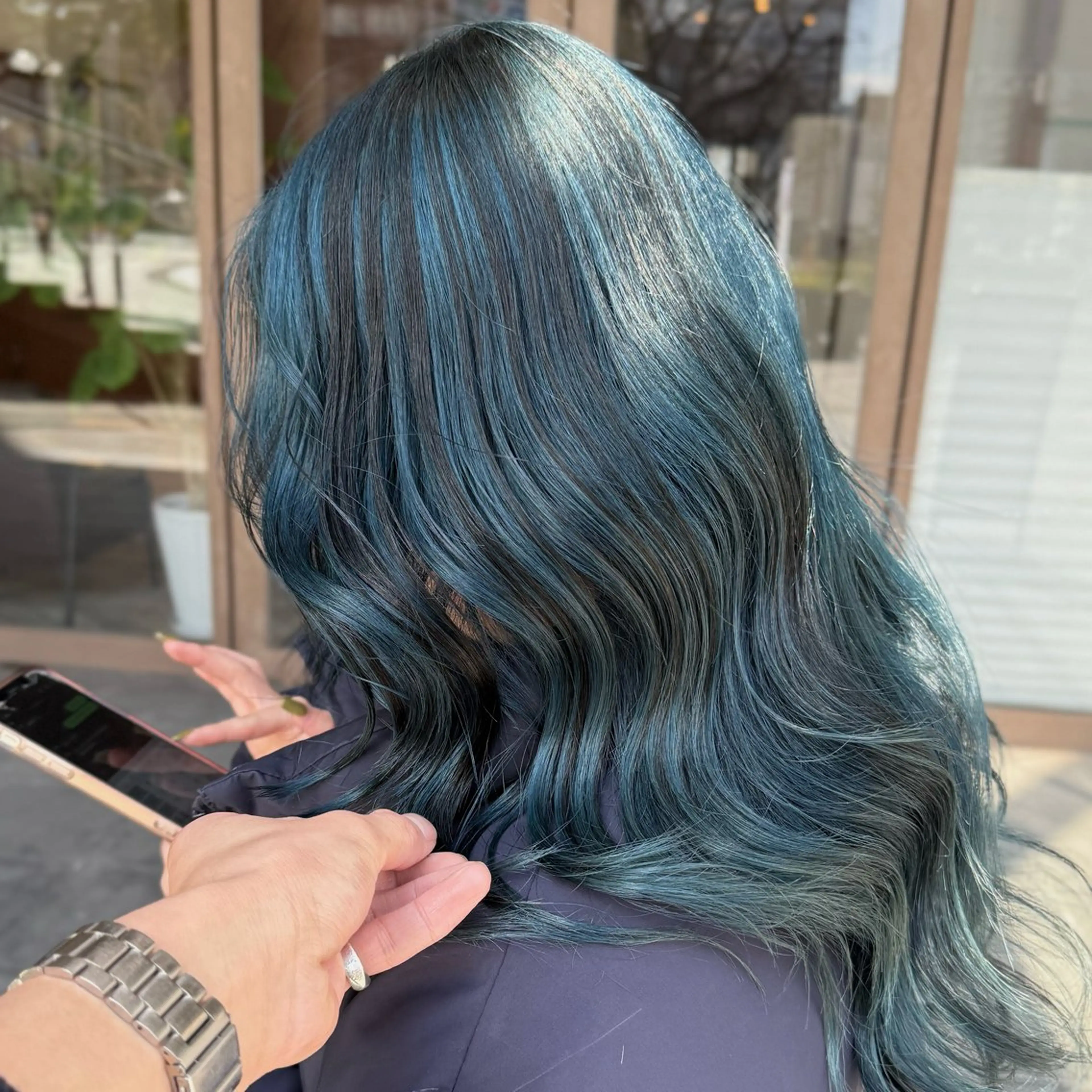 ロング カット ヘアカラー トリートメント ボブ/ハイトーン/ 岡山駅/別曽遥也のヘアスタイル