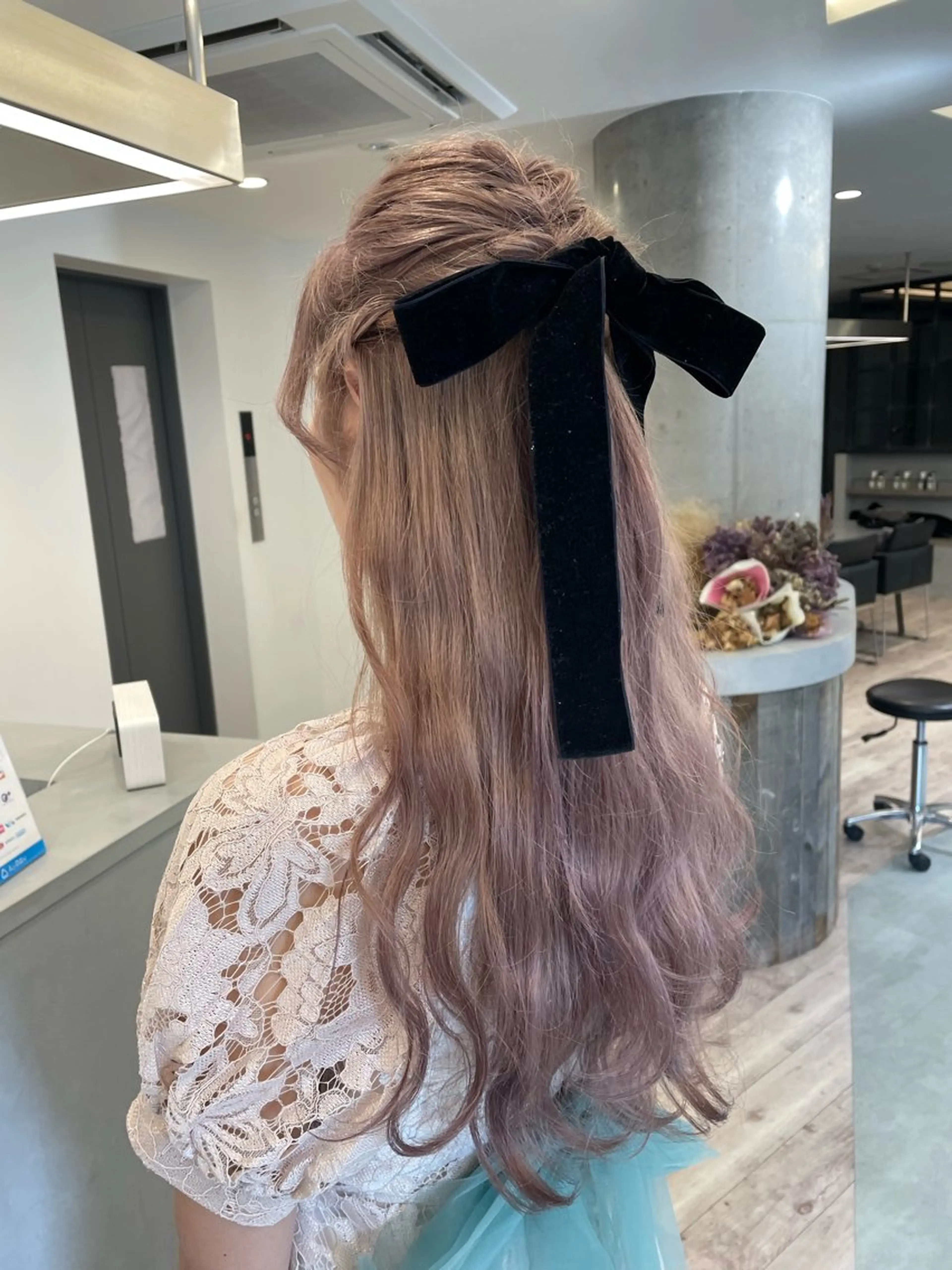 ロング ヘアカラー トリートメント ♡似合わせハイトーン ♡maiのヘアスタイル