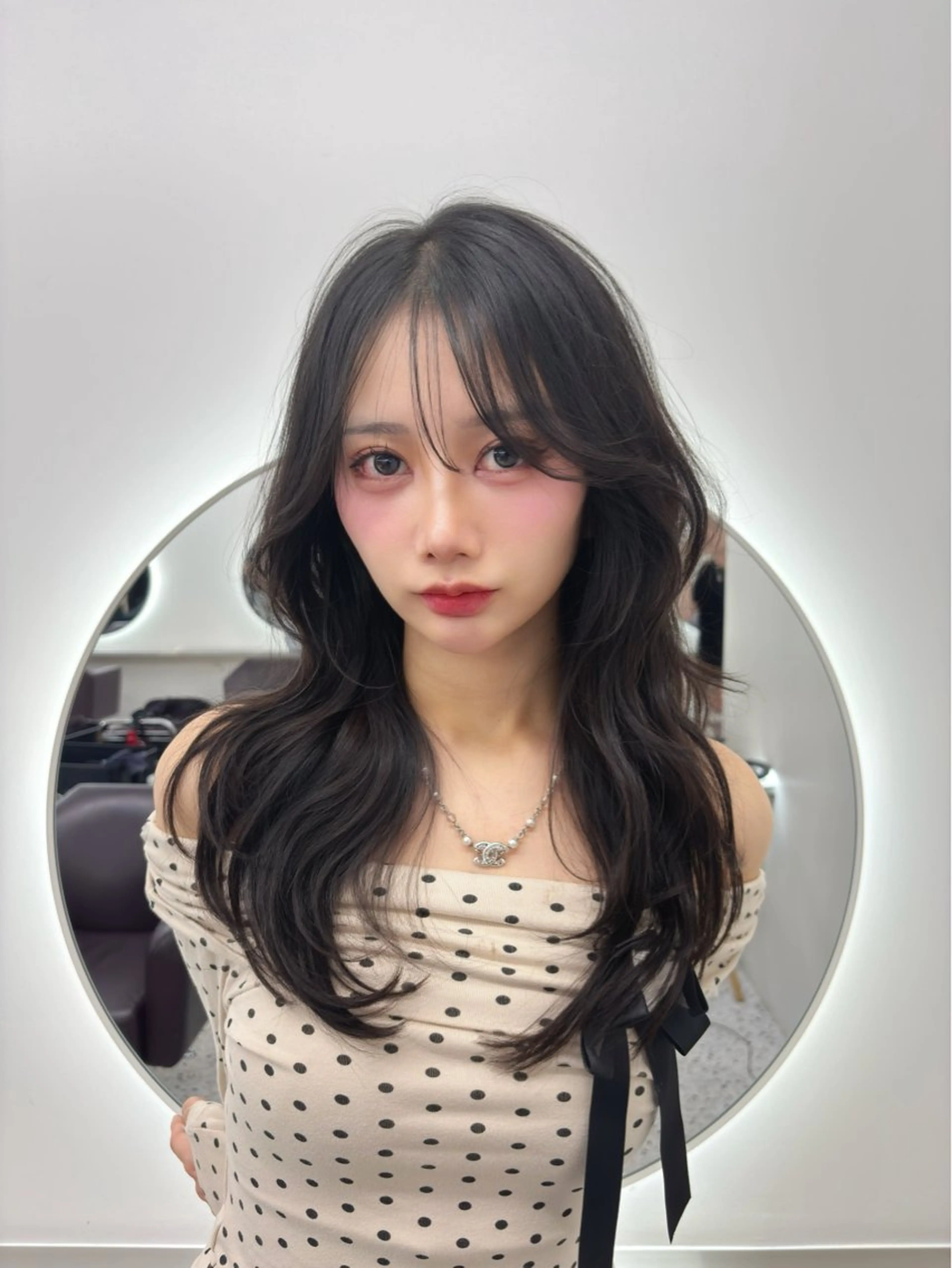 ロング カラー パーマ ヘアアレンジ ダークグレー ダークグレージュ グレージュ くびれヘア カット ヘアカラー トリートメント 🌸グレージュ/ ベージュ🌸yutaのヘアスタイル