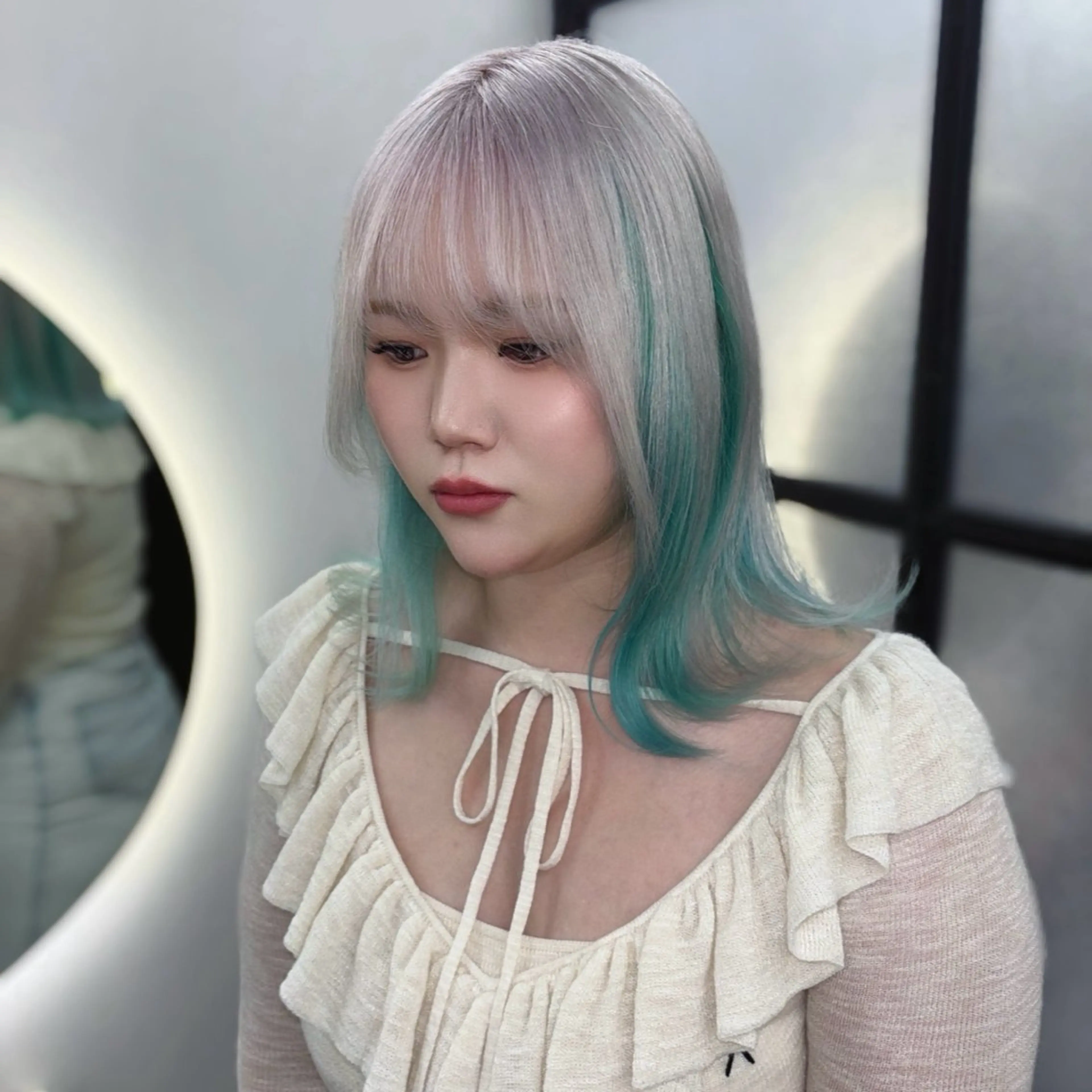 ミディアム カラー ヘアカラー Ren. 🦋デザインカラーのヘアスタイル
