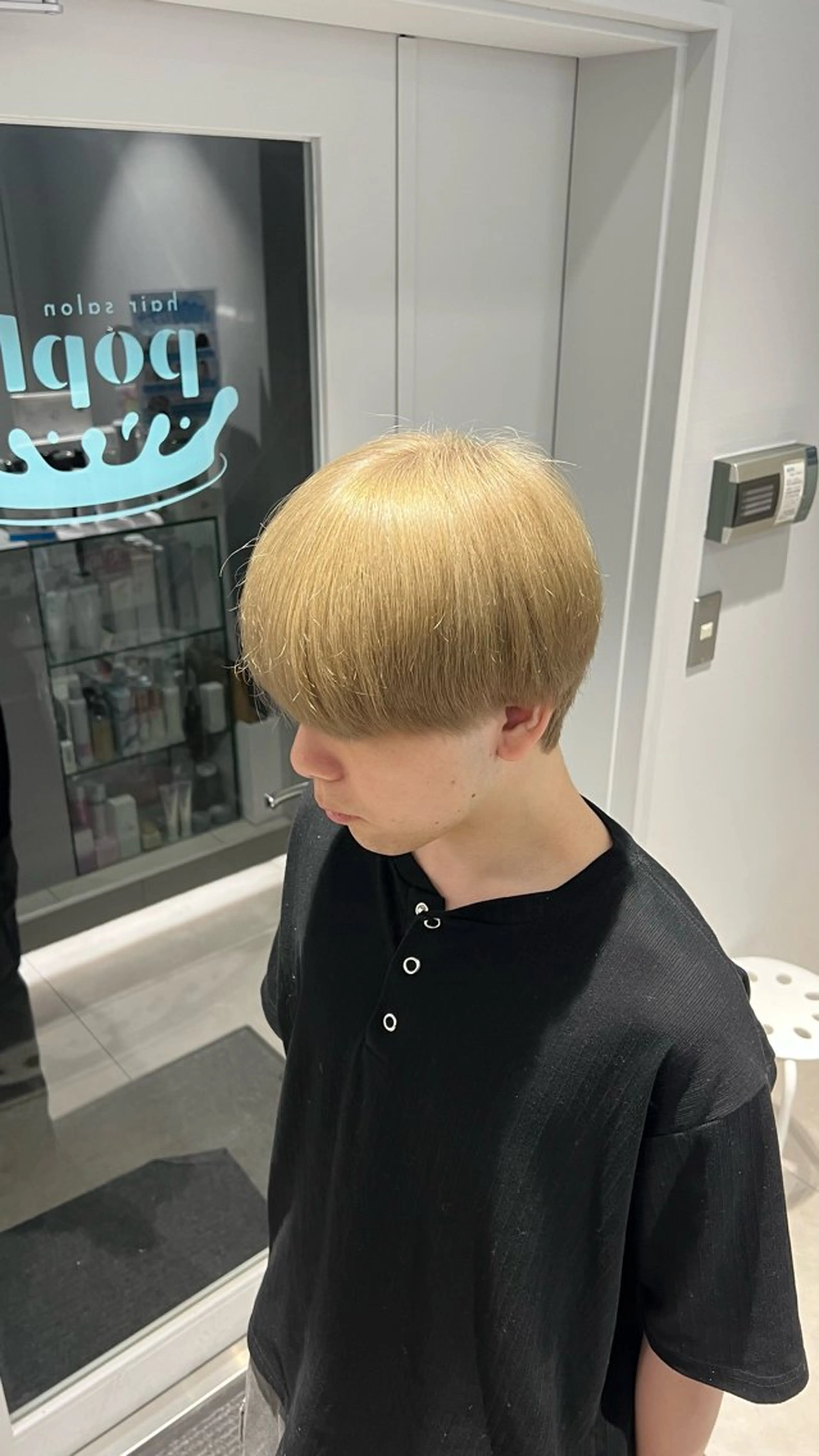 カラー メンズ ベージュカラー ミルクティーベージュ ブリーチ練習 モデル募集✨️NOAのヘアスタイル