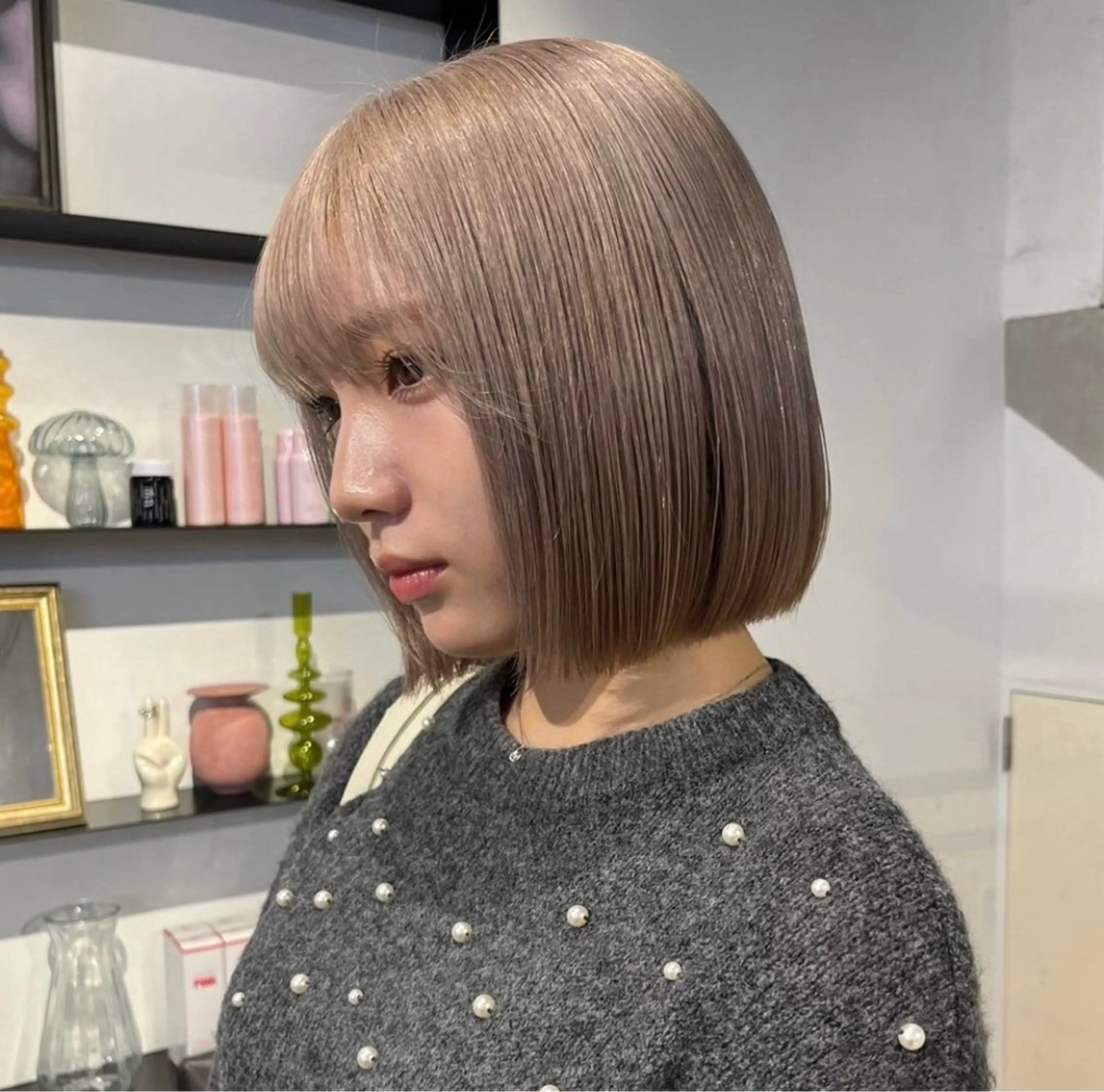 ミディアム カラー ヘアカラー ハイトーン/パーマ/ メンズ / 櫻本🌐のヘアスタイル