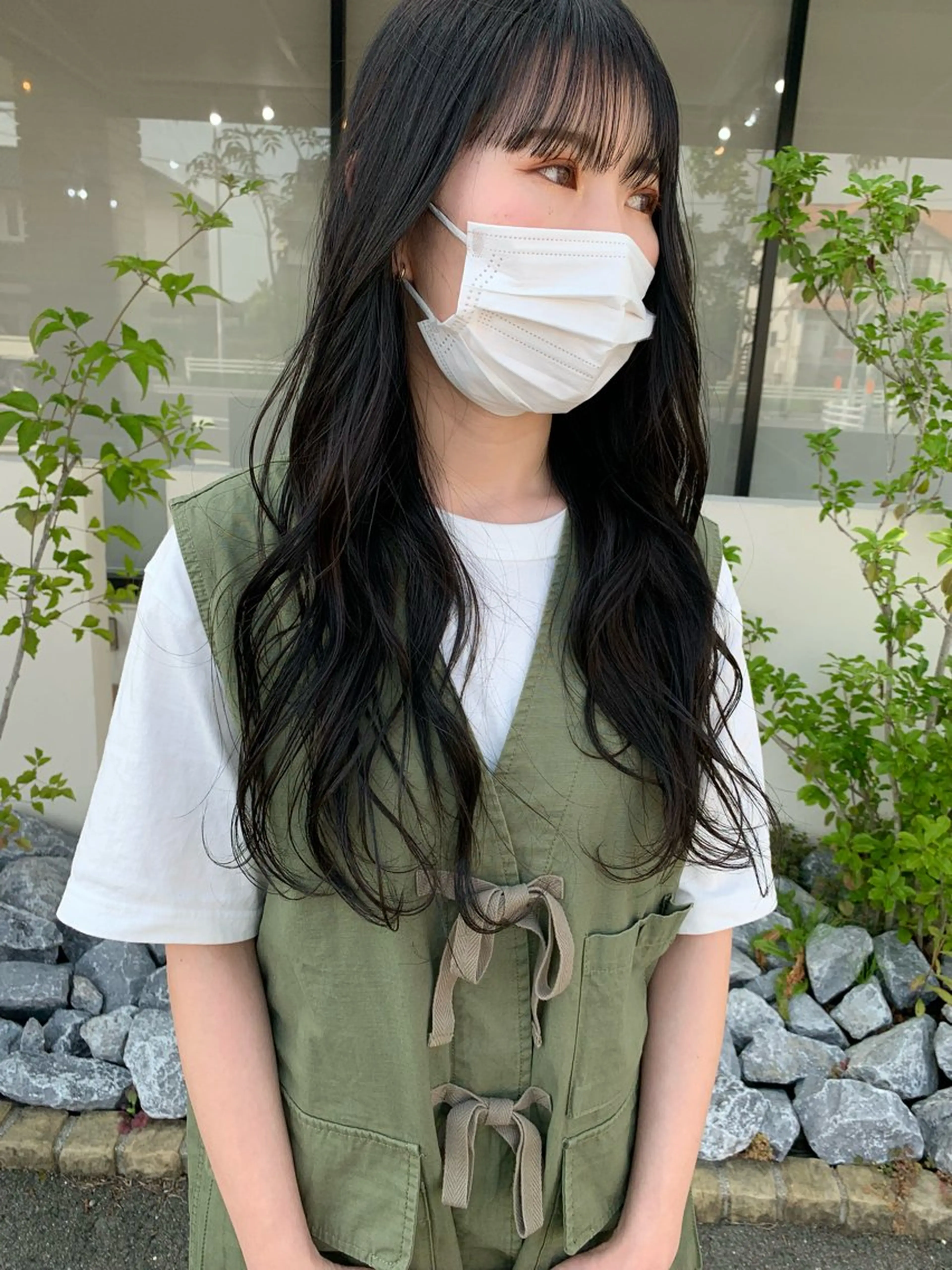 ロング カラー アッシュ 透明感カラー ダークアッシュ ♡田口 結彩♡のヘアスタイル