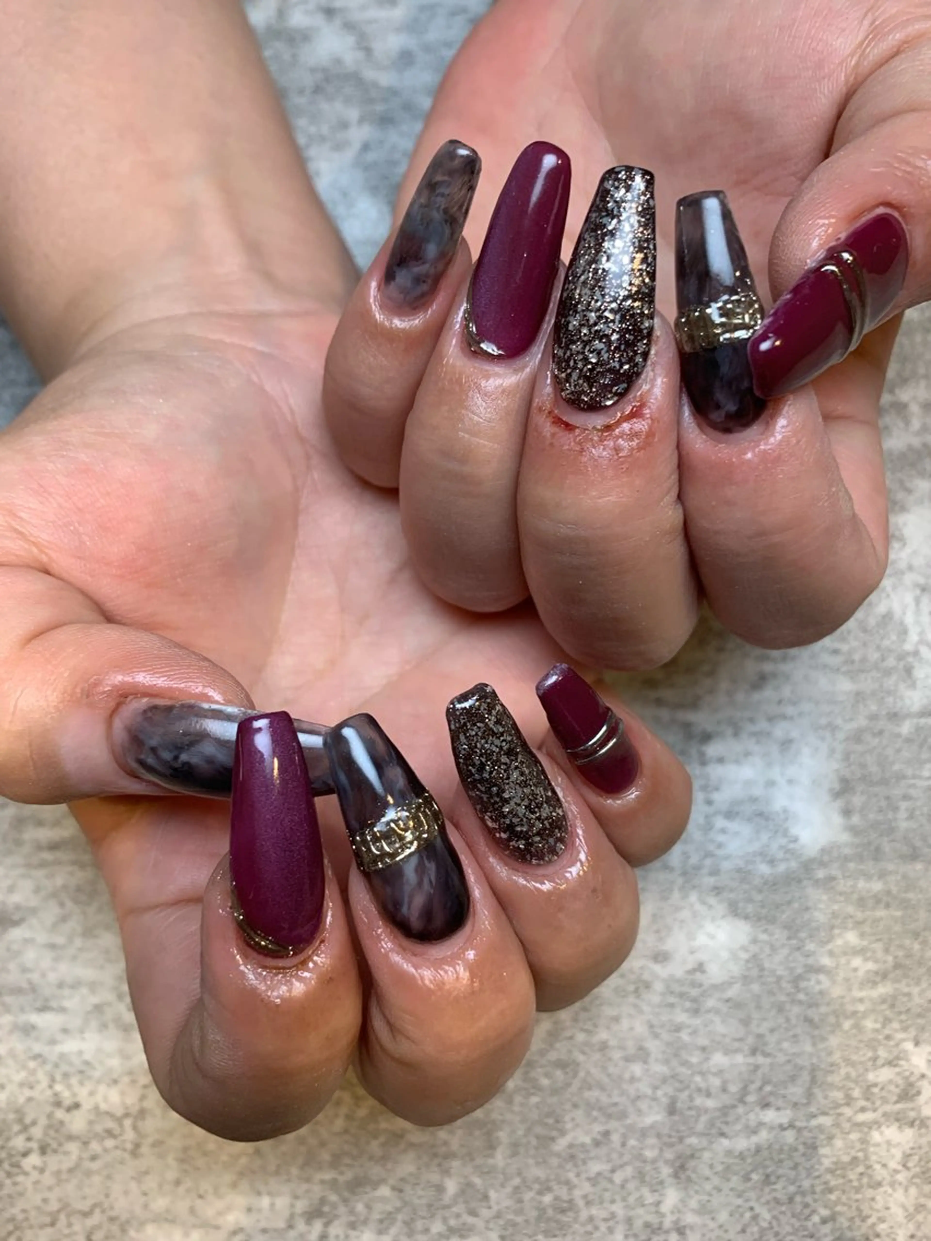 ネイル アートネイル ジェルネイル グラデーション キラキラネイル ラメ(グリッター) claire. nailのネイルデザイン