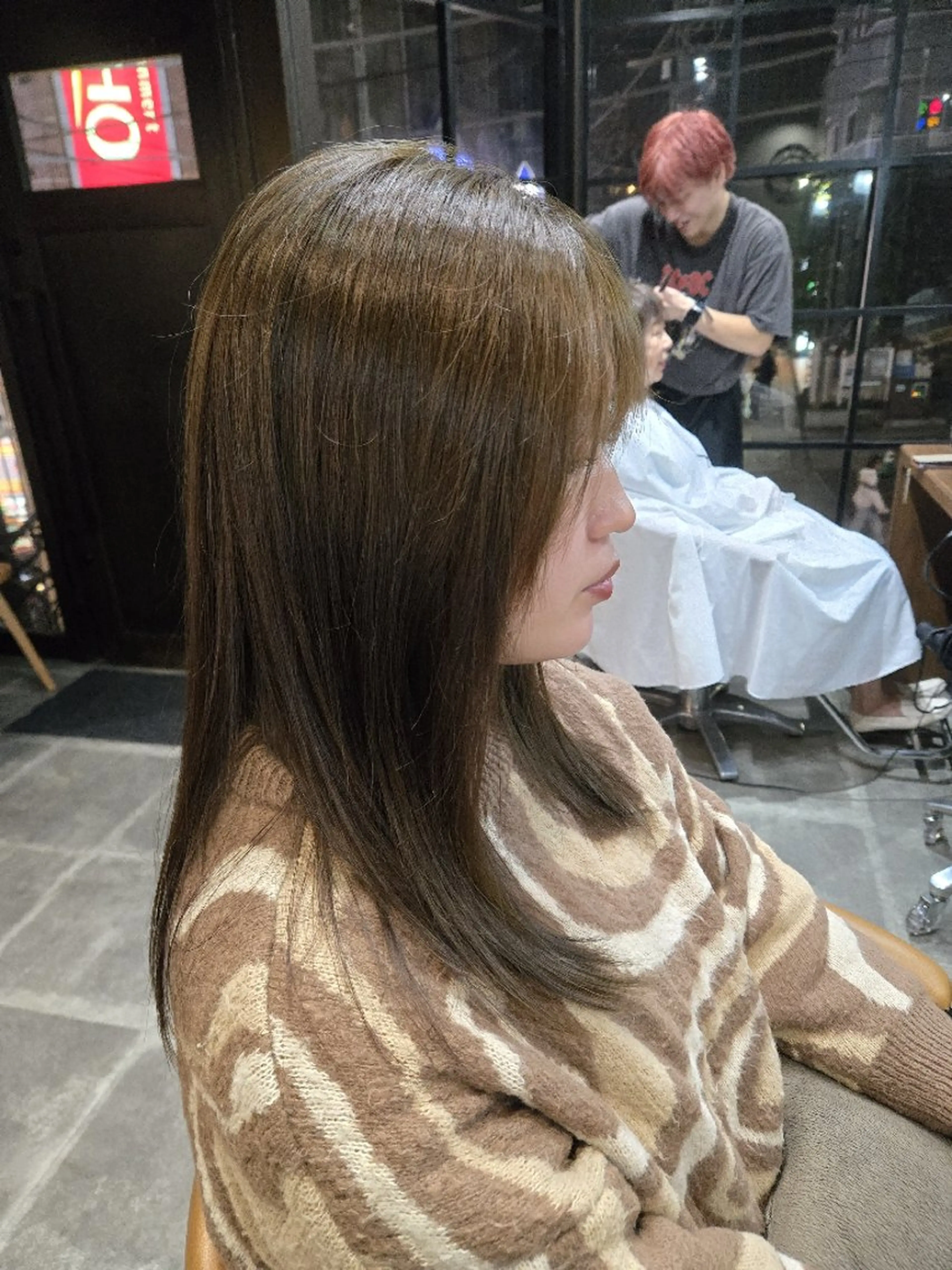 カラー オリーブカラー enx 渡邊 愛結🎀のヘアスタイル