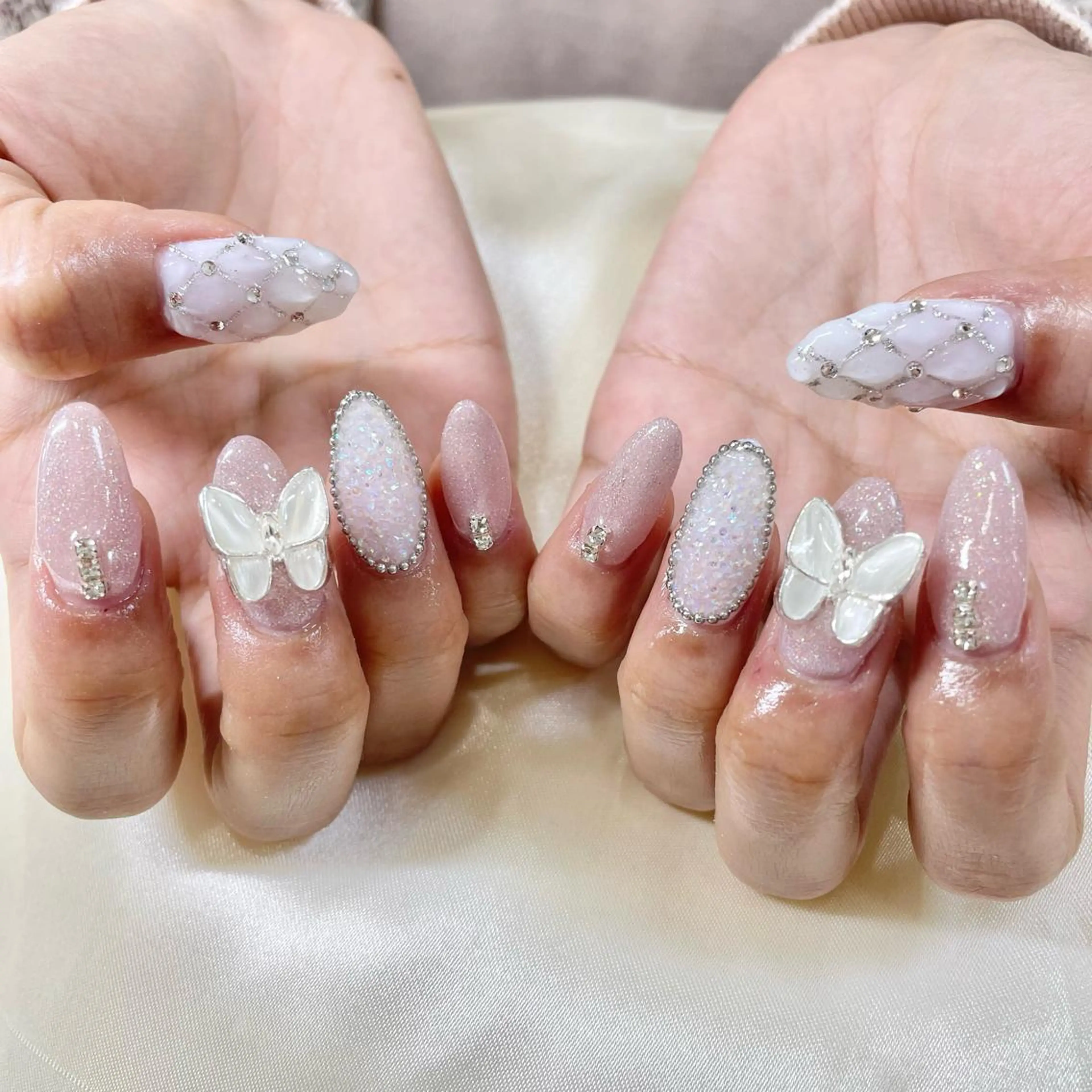 ネイル ワンホンネイル ハンドネイル 🎀AYAKO 🎀中韓ネイルのネイルデザイン