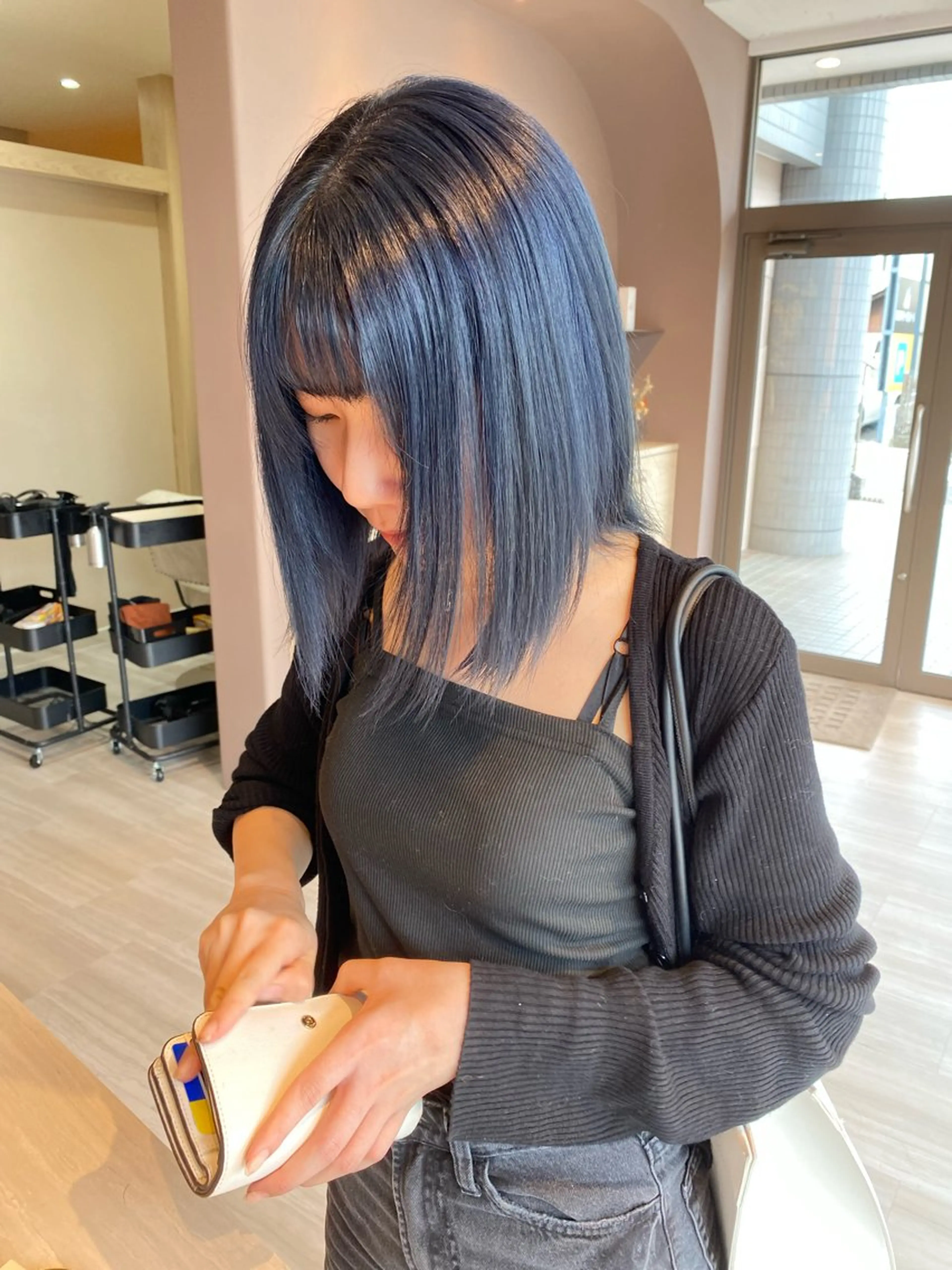 ミディアム カラー Lien.テラダ 各務原スタイリストのヘアスタイル