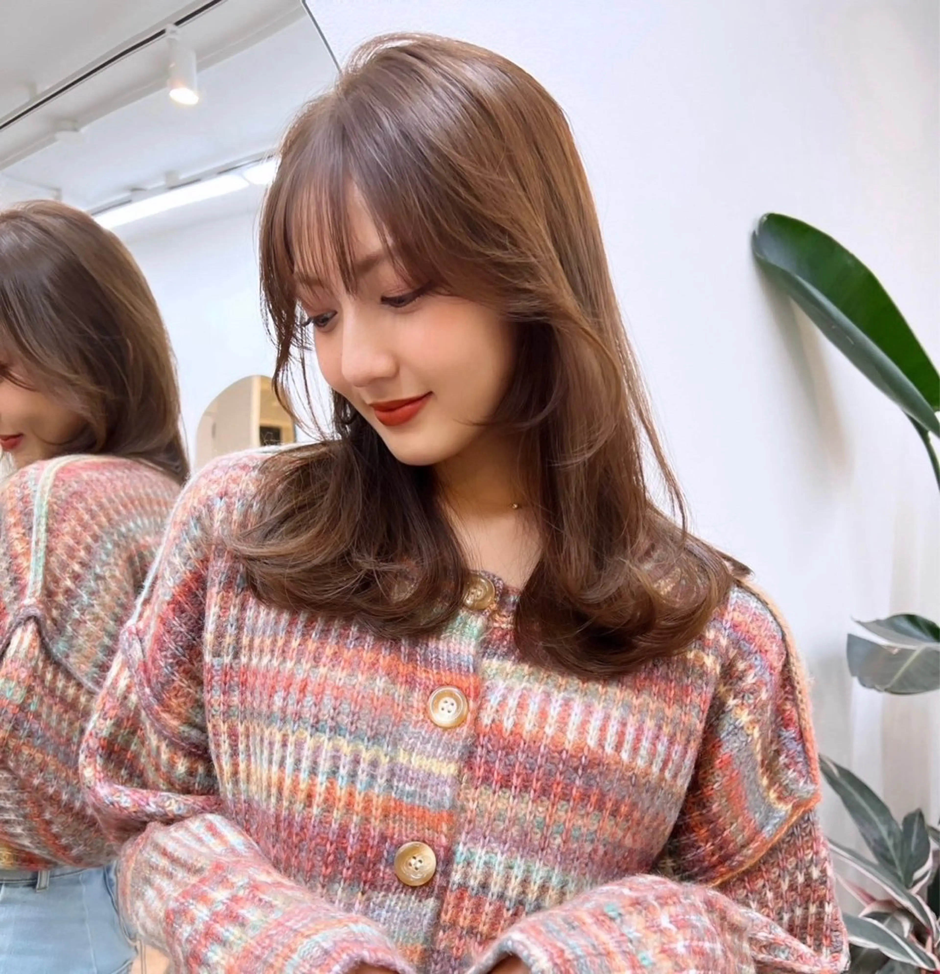 ミディアム ヘアカラー 🌷Merak 🐈‍⬛Harunaのヘアスタイル