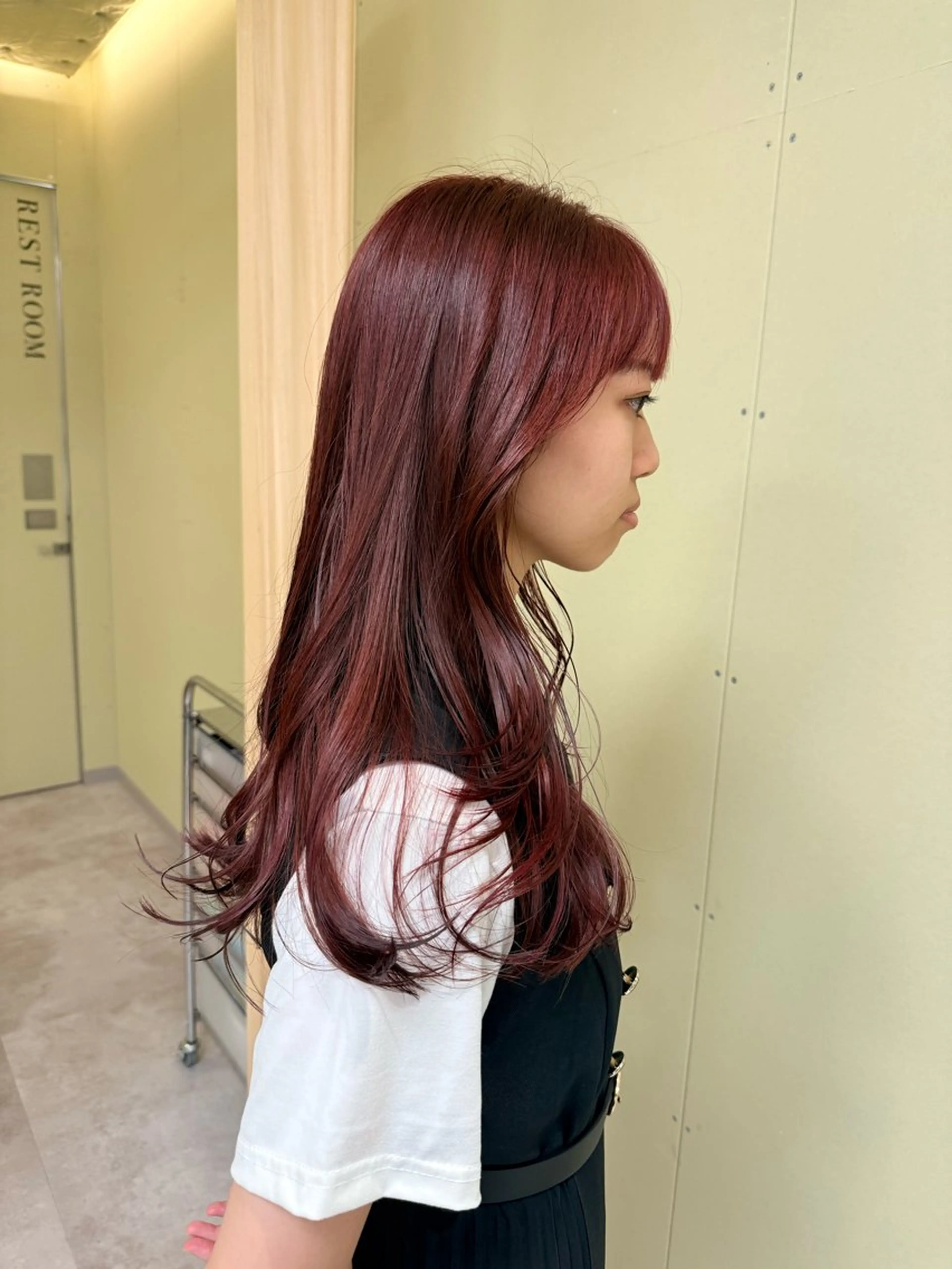 ロング カラー カット ヘアカラー 伶風/ボブ/ ハッシュカットのヘアスタイル