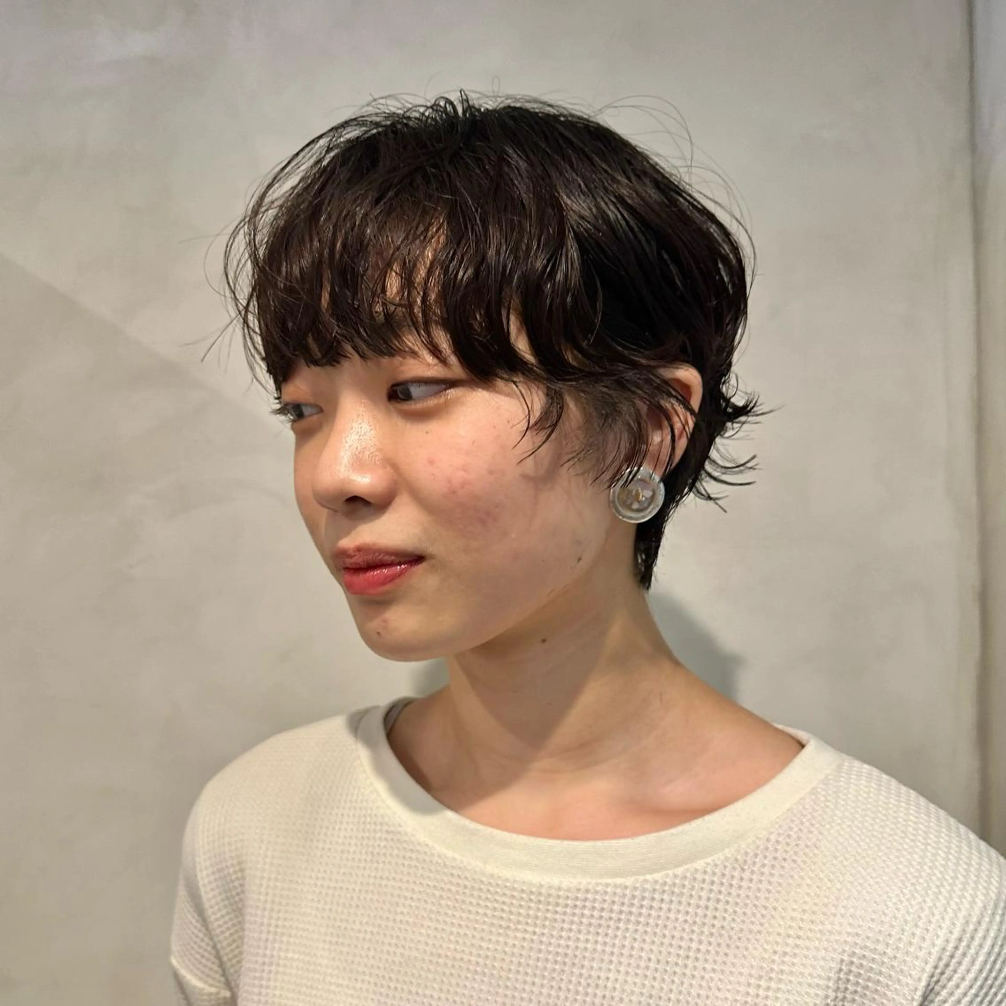 ショート パーマ ショートヘア Yuki☺︎パーマ レイヤーカットのヘアスタイル