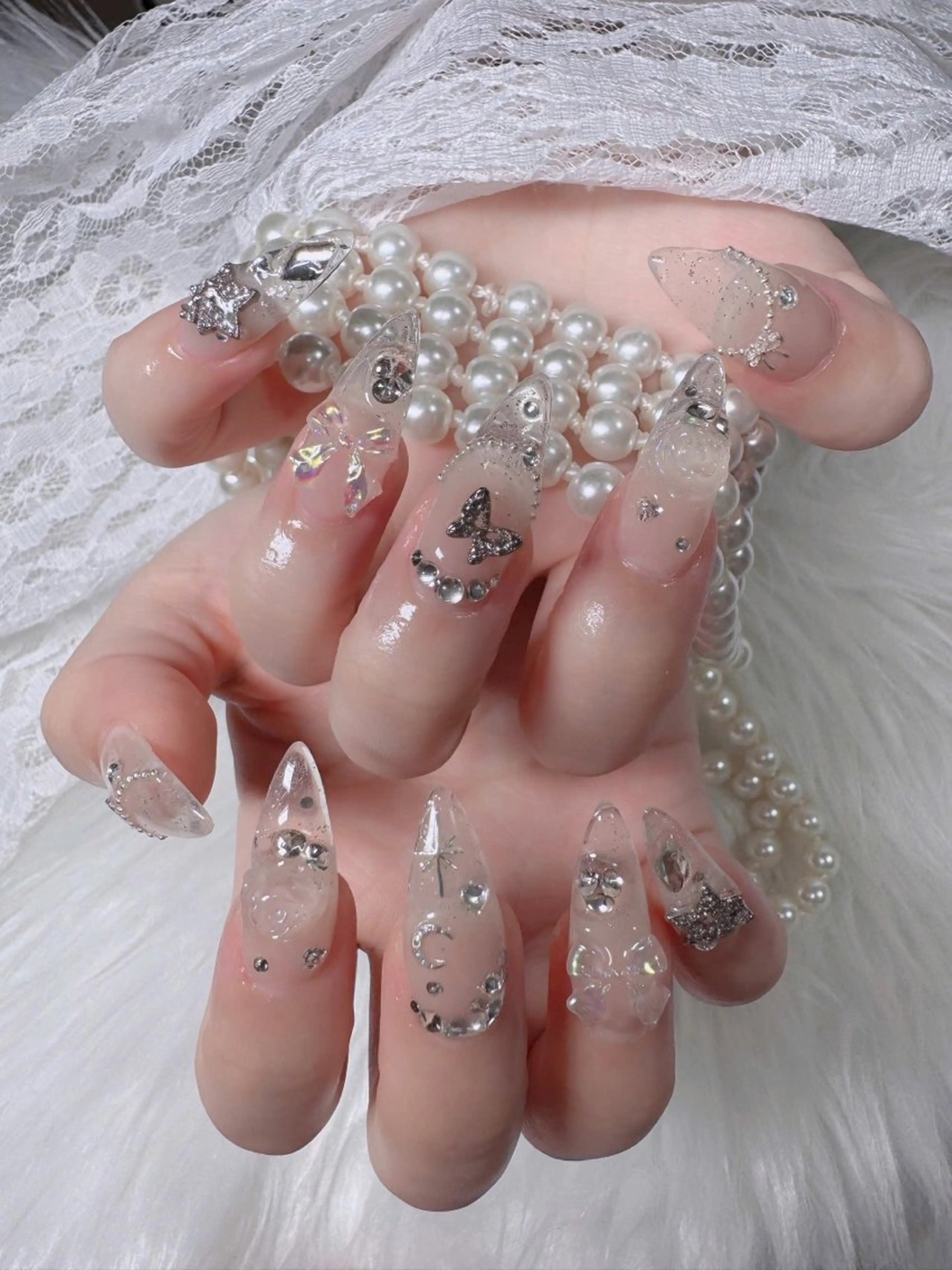 ネイル アートネイル 成人式 ジェルネイル ニュアンスネイル 夏ネイル ハンドネイル neco H.babynailのネイルデザイン