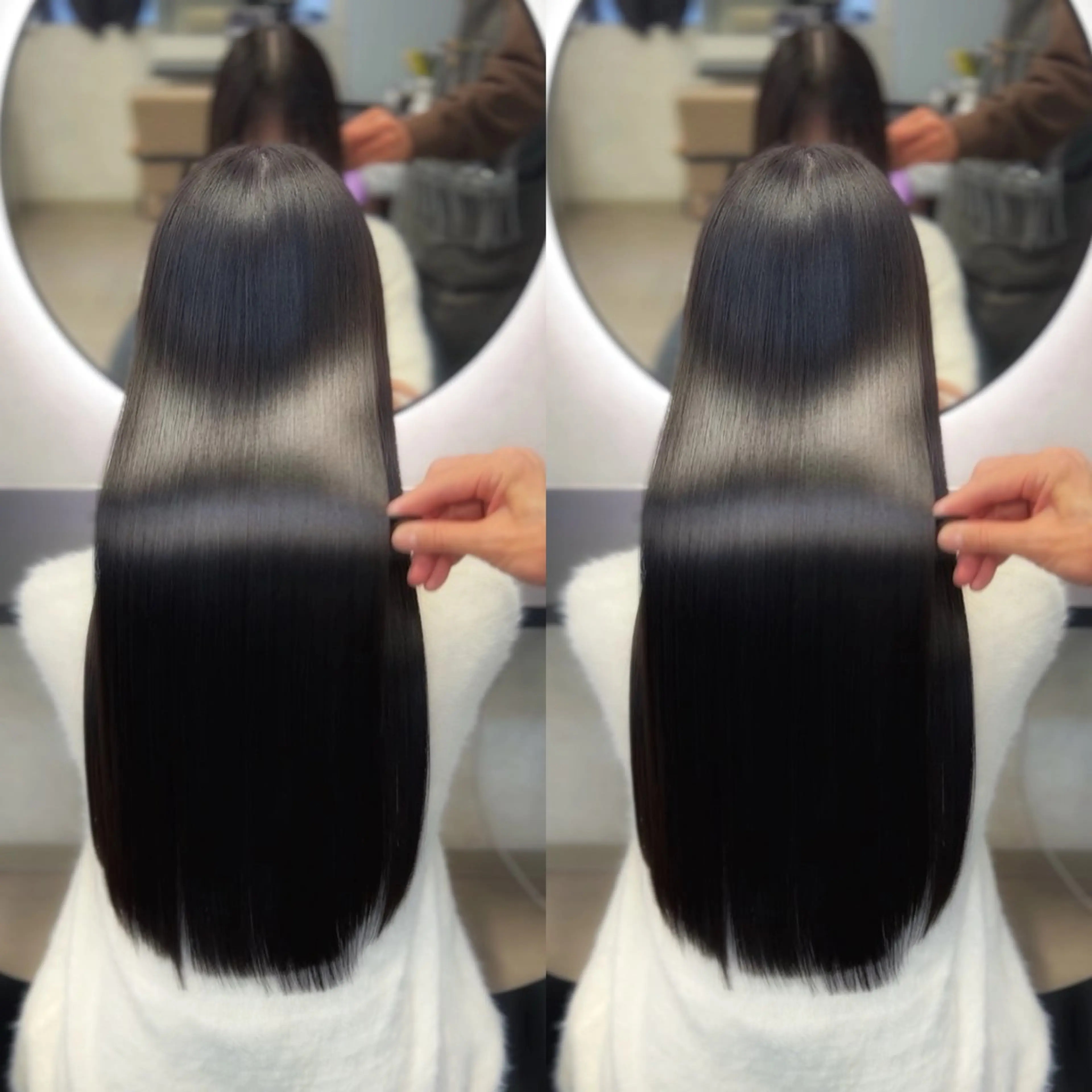 ロング カラー 髪質改善 韓国風ヘア ロング 縮毛矯正 カット ヘアカラー トリートメント 新宿/美髪矯正 髪質改善/韓国風山本のヘアスタイル