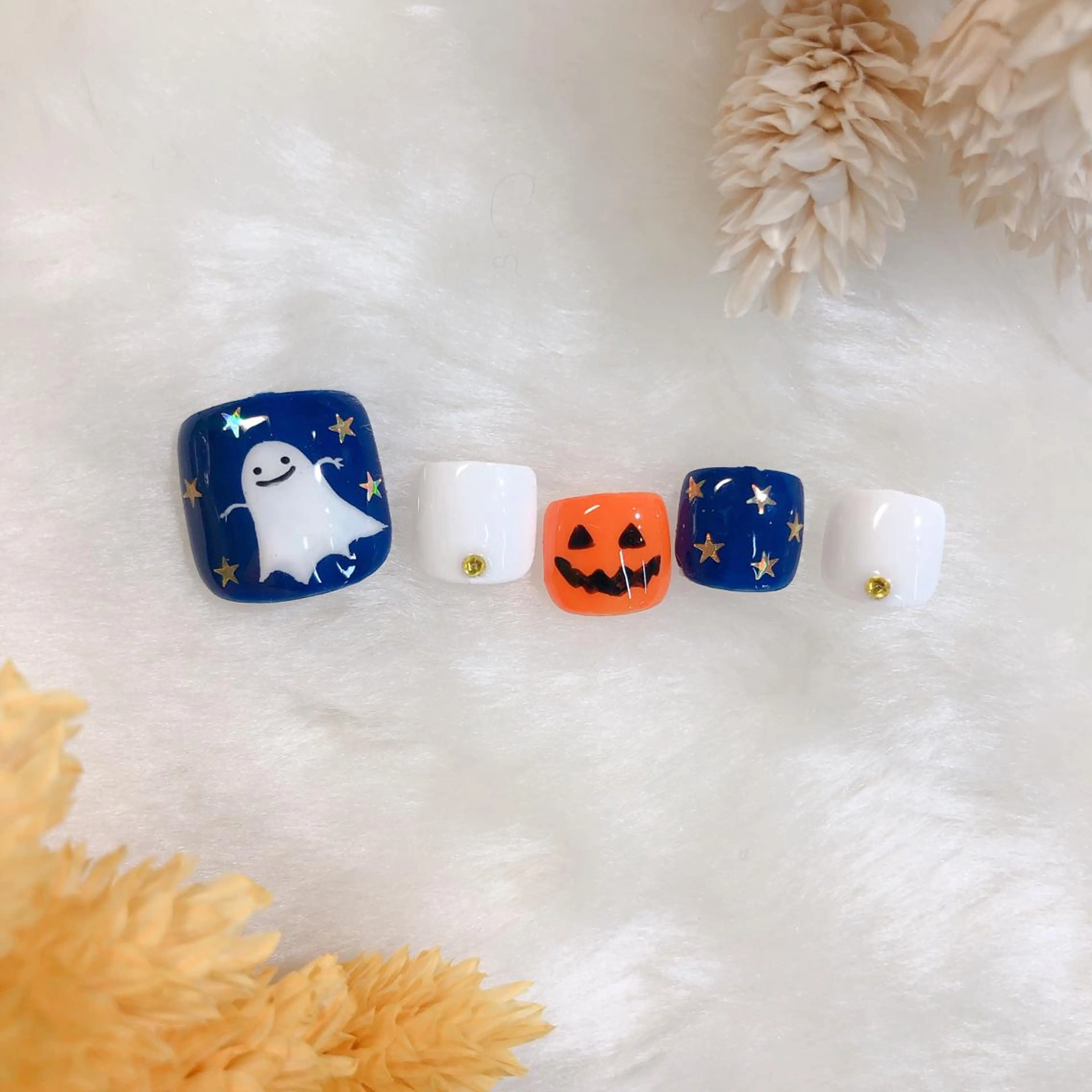 ネイル フットネイル ハロウィン 近藤 あみのネイルデザイン