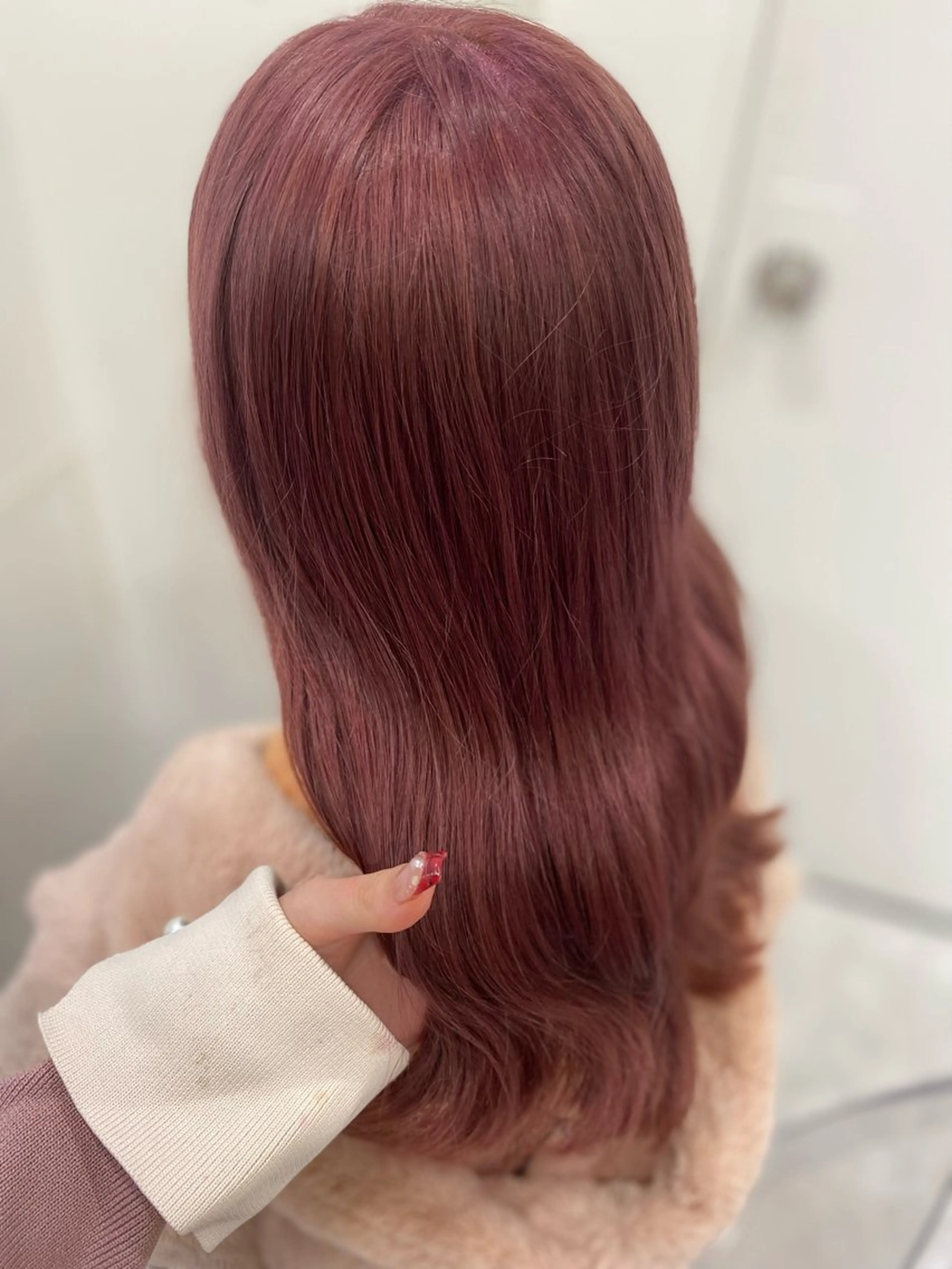 ロング カラー ガーリー♡女の子っぽ ヘア♡ピンクカラー♡のヘアスタイル