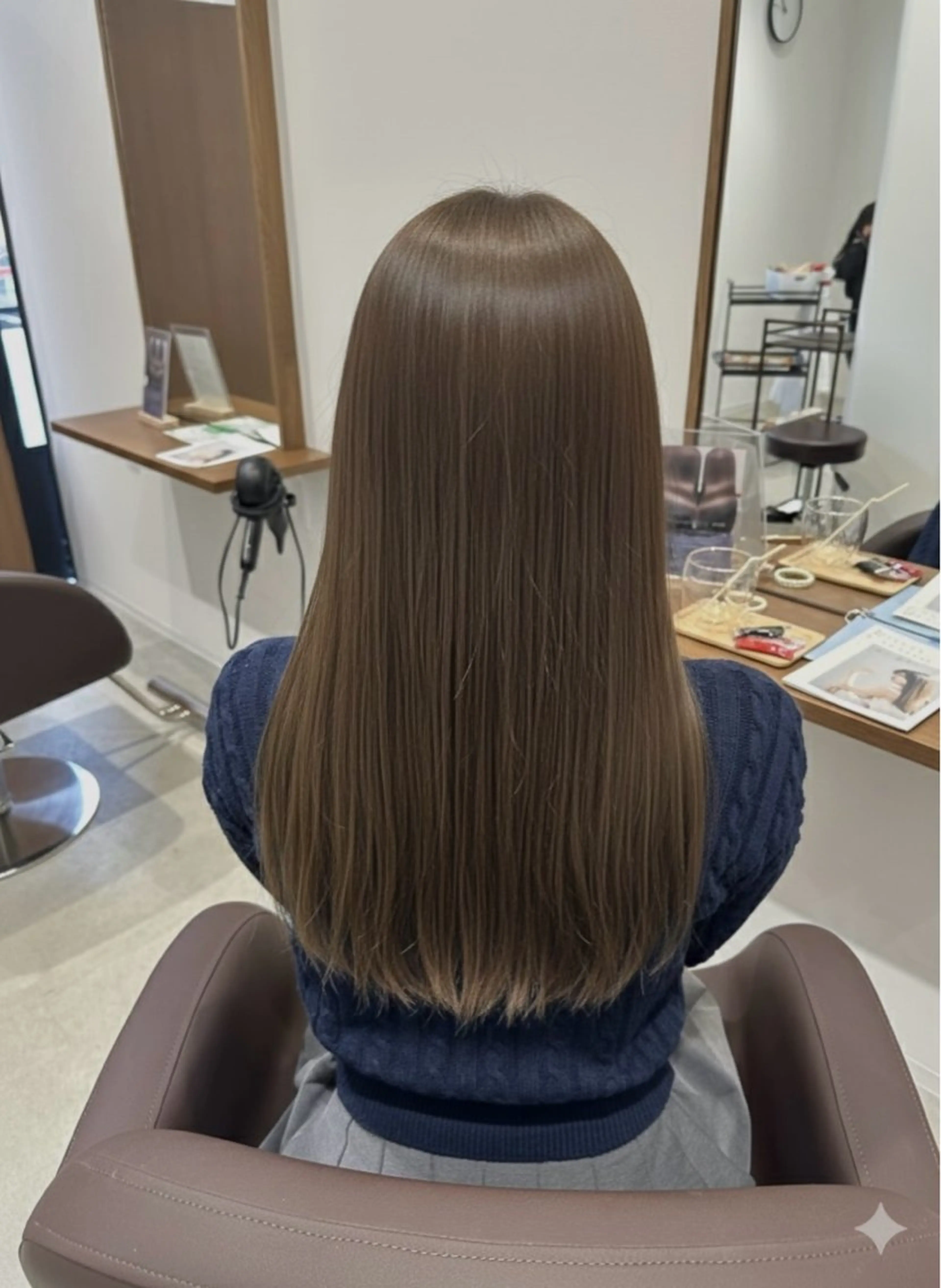 超お得☑️髪の毛をサラサラにしたい方【🩵ワンカラー➕髪質改善TR🩵】の写真