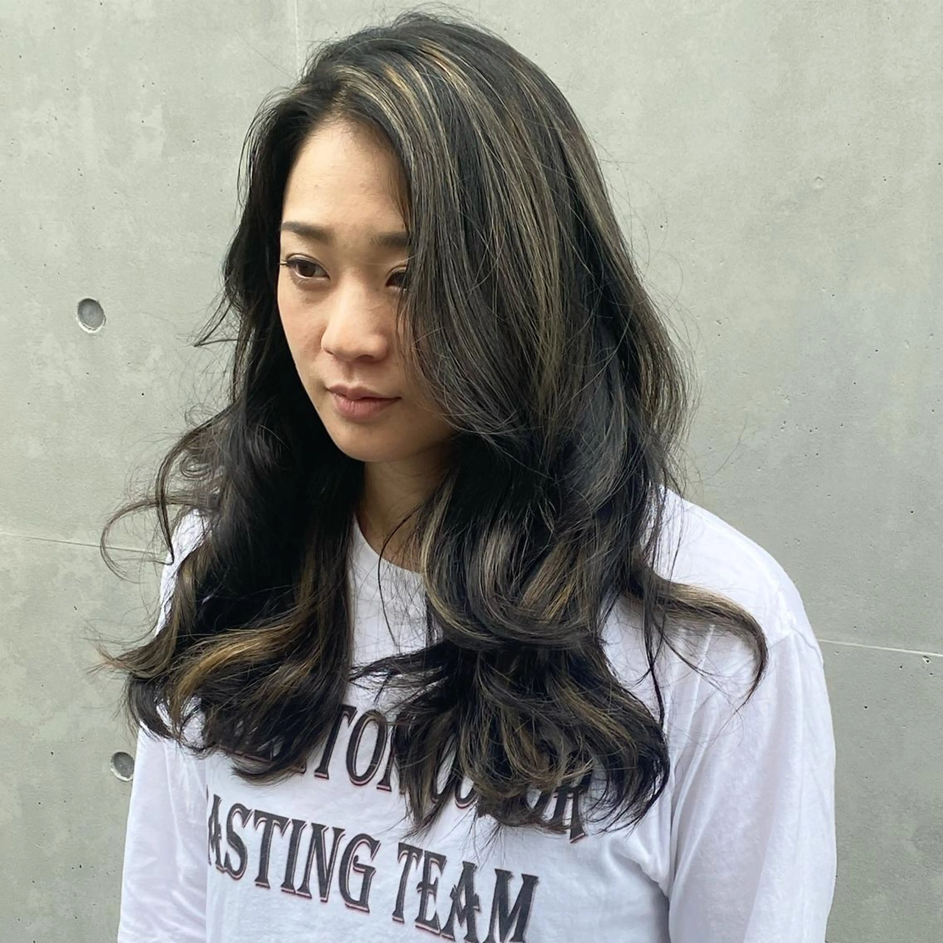 ロング カラー パーマ ヘアアレンジ メンズ キッズ ネイル マツエク・マツパ 中元 淳のヘアスタイル