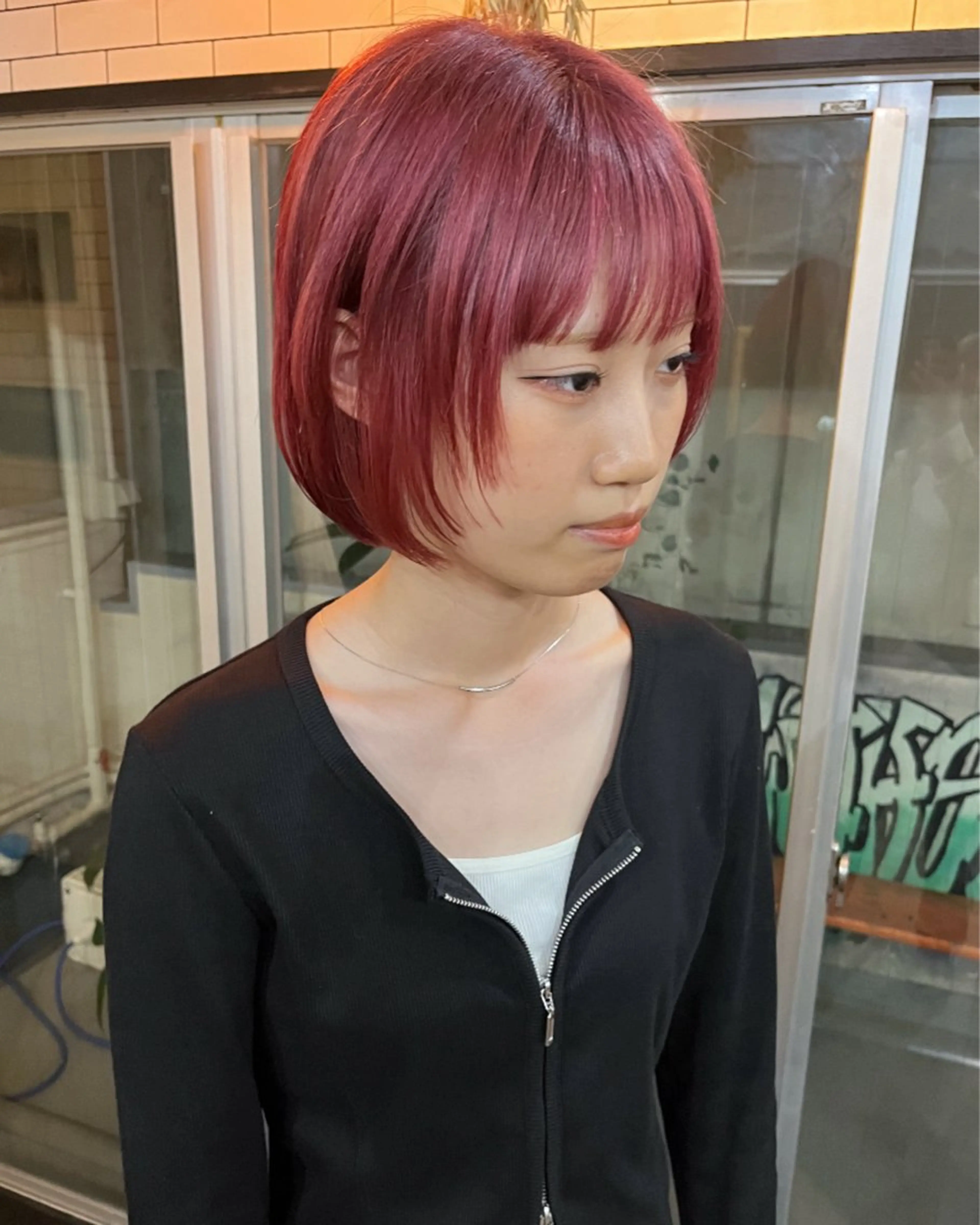 ショート カラー カット ヘアカラー ハイトーン/ショート 村上淳乃🐥のヘアスタイル