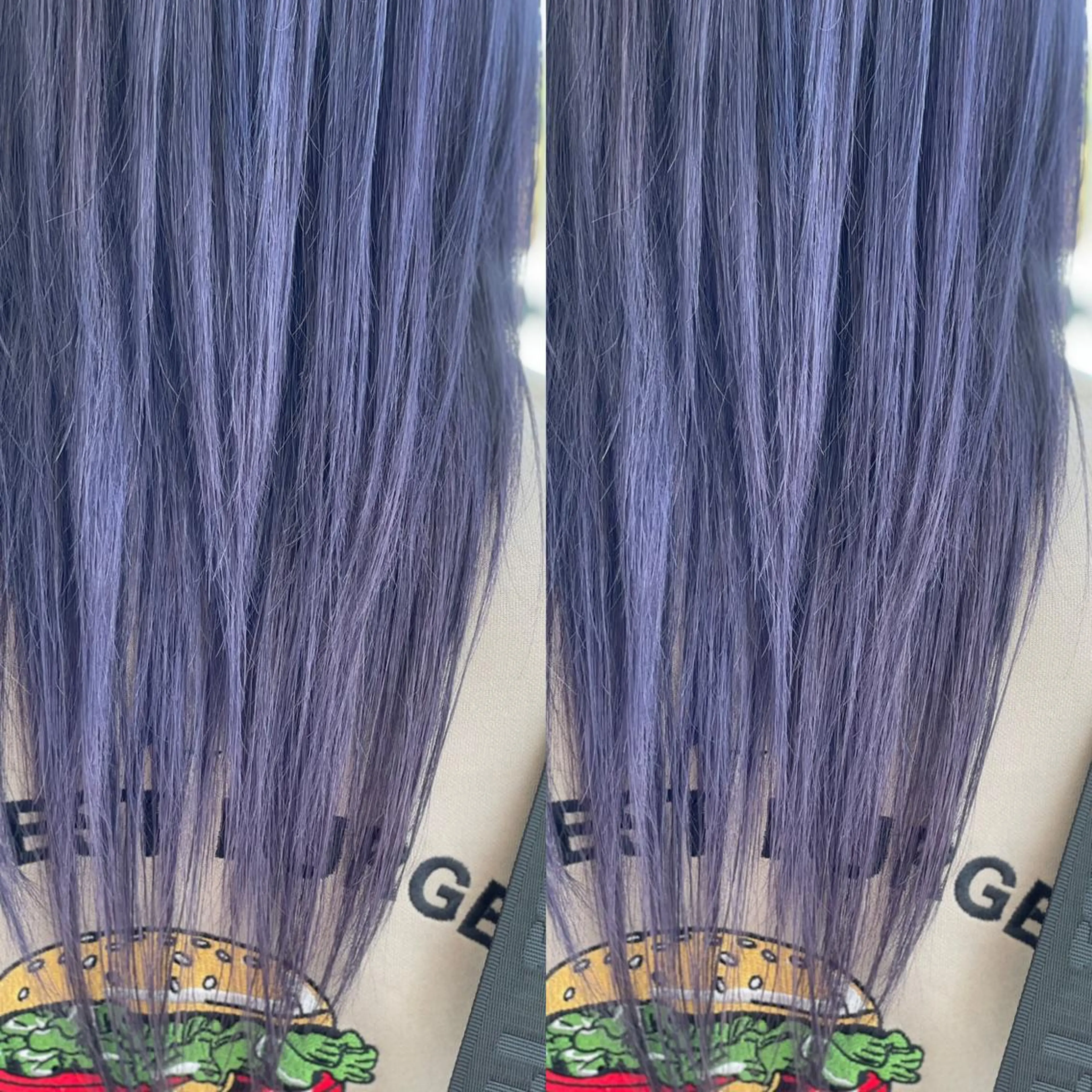 ロング カラー ブルーカラー ブルーバイオレット バイオレットカラー Snaly カラー特化ページのヘアスタイル