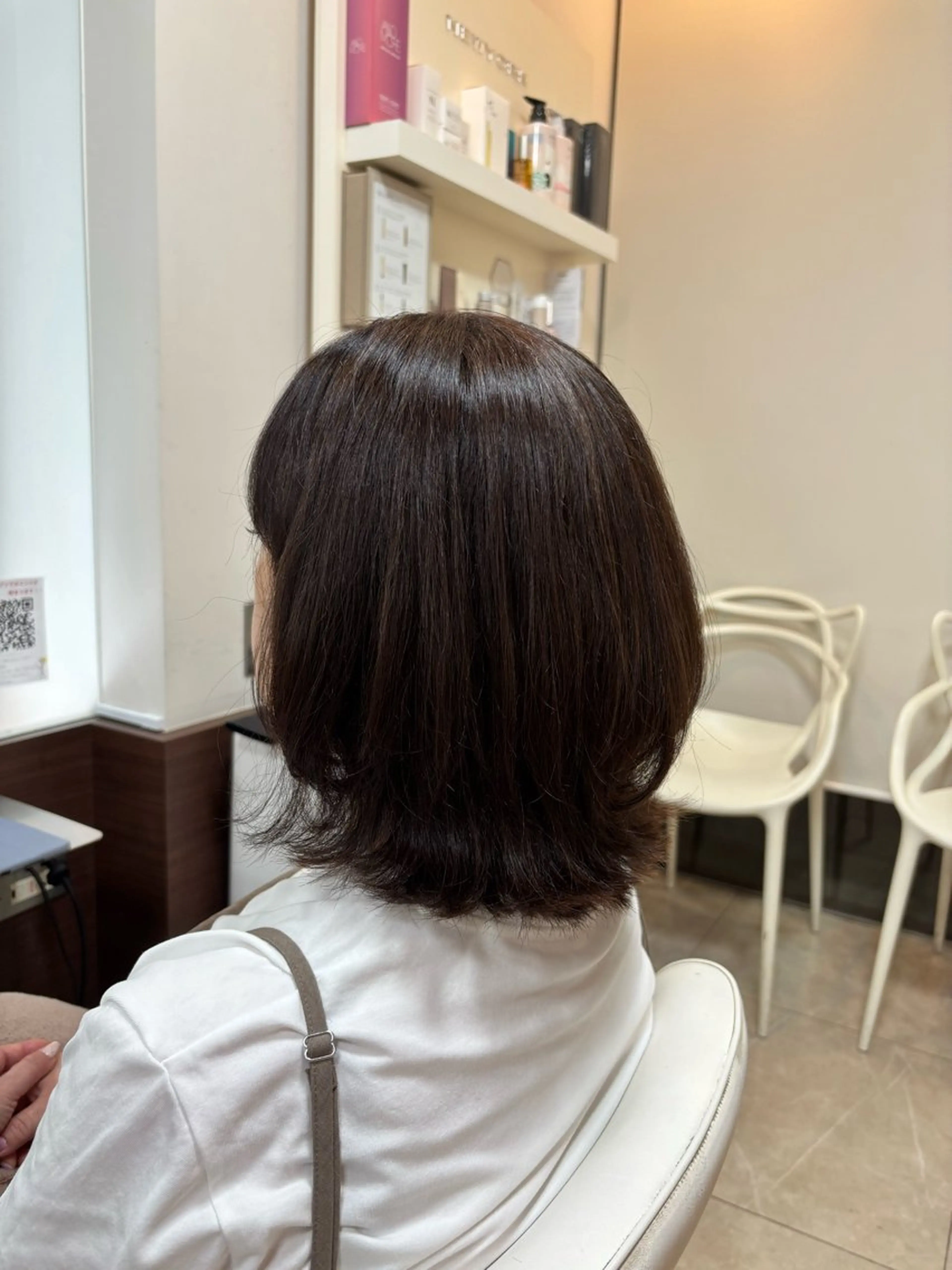 ミディアム ボブ くびれヘア HairMake NEW YORK所属・カットモデル募集/ 加藤美月のヘアスタイル