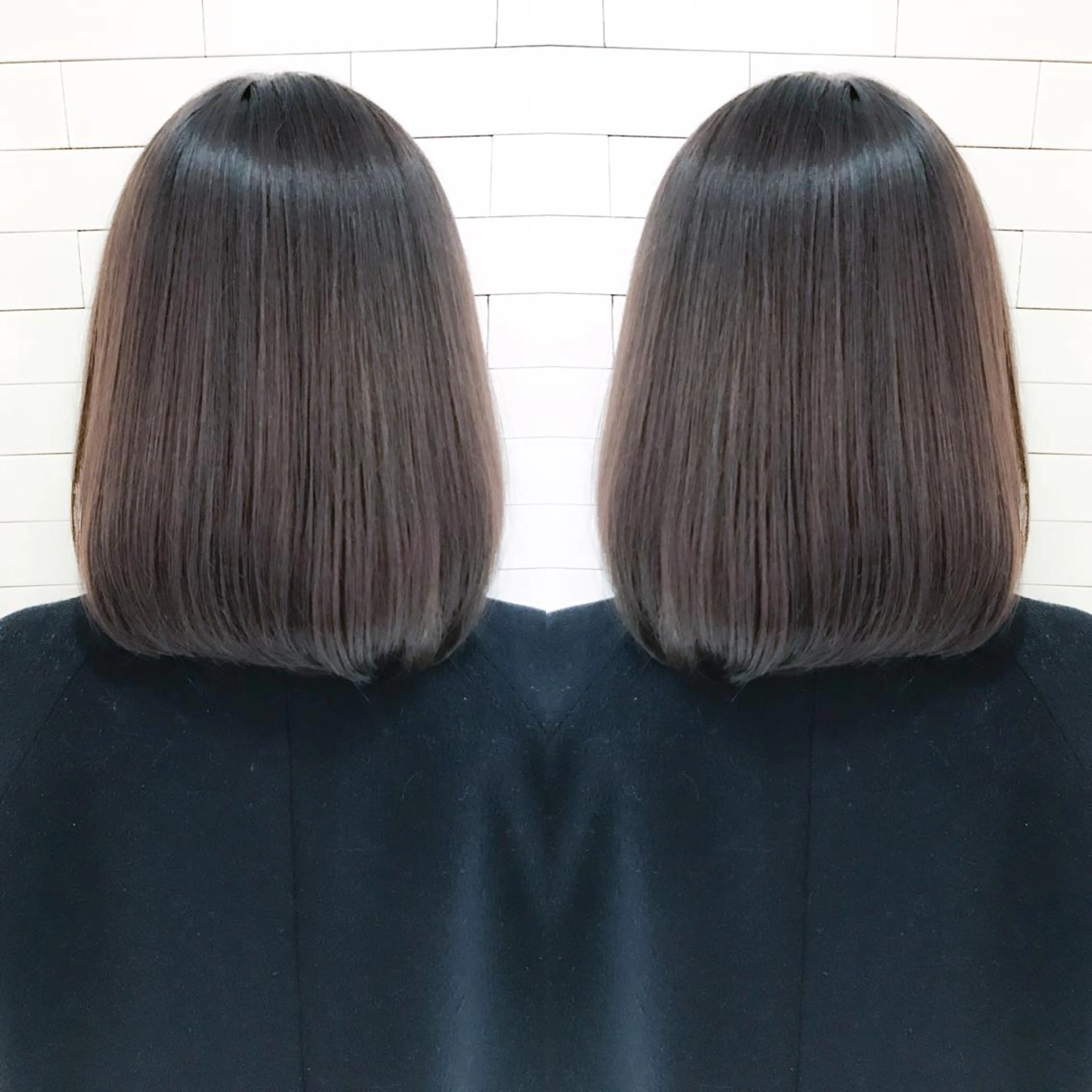 ショート カラー ダークグレー ダークグレージュ グラデーションカラー グレージュ ボブ LA KING GINZA TOKYO所属・🧡ショートの達人 🧡SHOのヘアスタイル