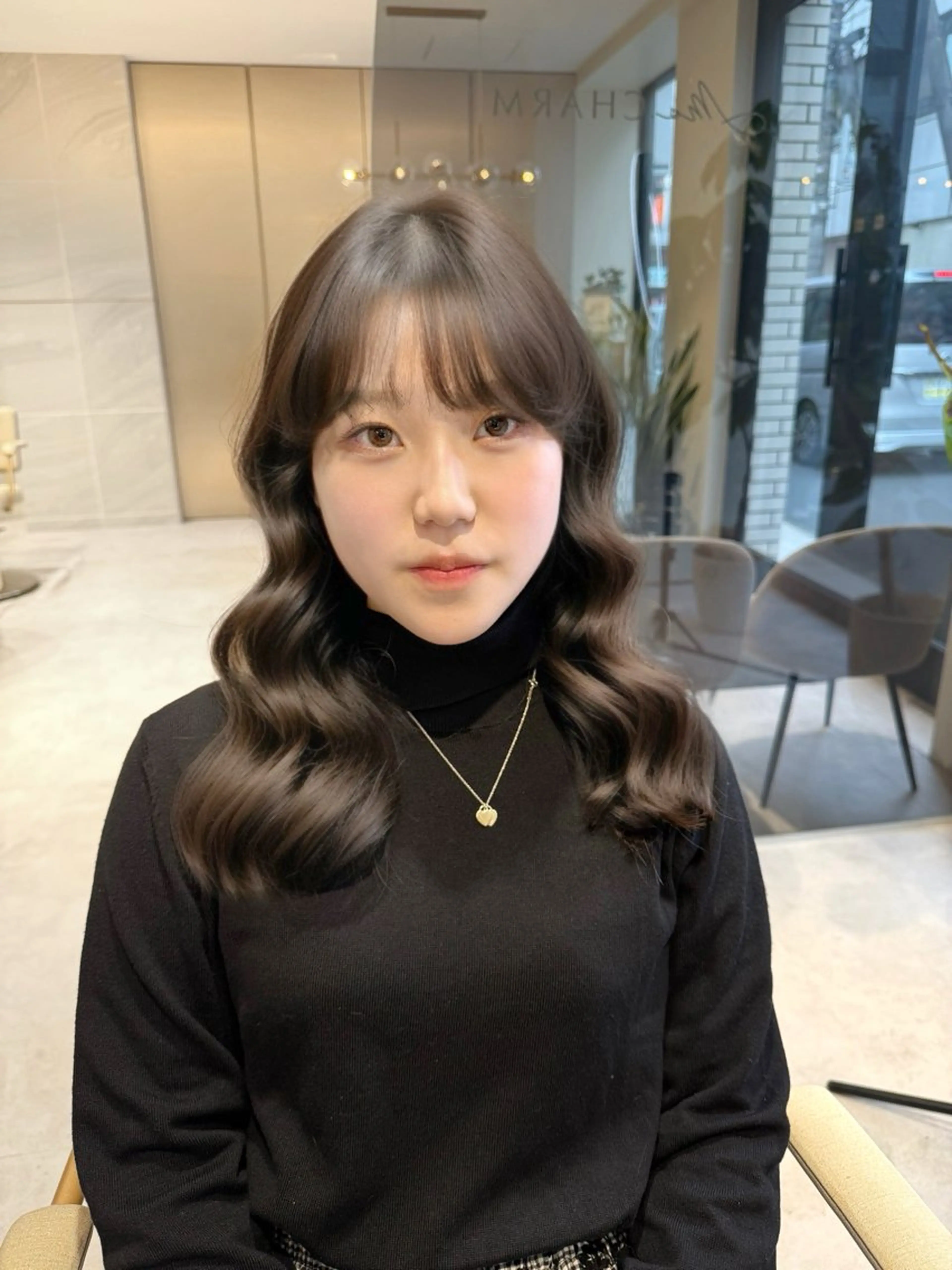 ロング カラー ブラウンカラー イルミナカラー マロンブラウン 韓国風ヘア カット ヘアカラー トリートメント Ms.CHARM所属・透明感カラー🌿 グレージュ🐺陽介のヘアスタイル