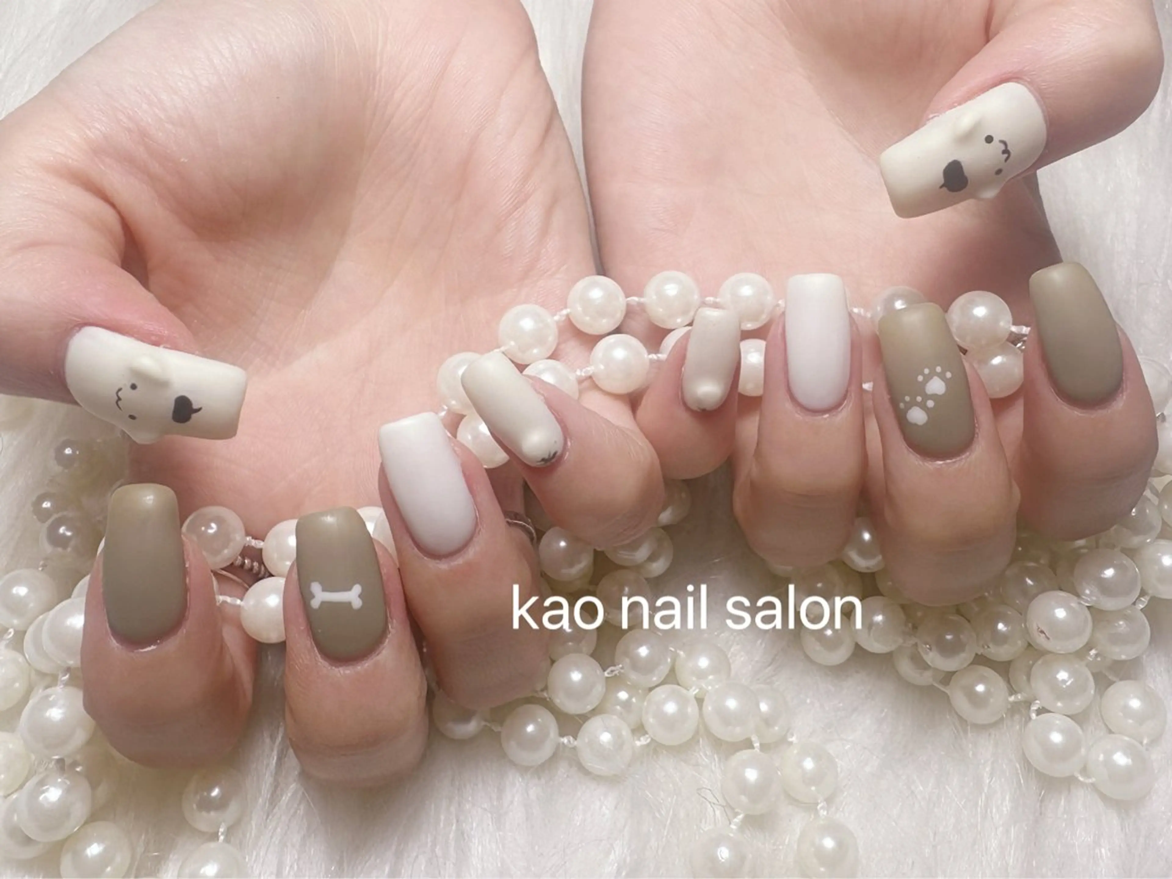 ネイル ハンドネイル kao nail マグネット/長さだしのネイルデザイン