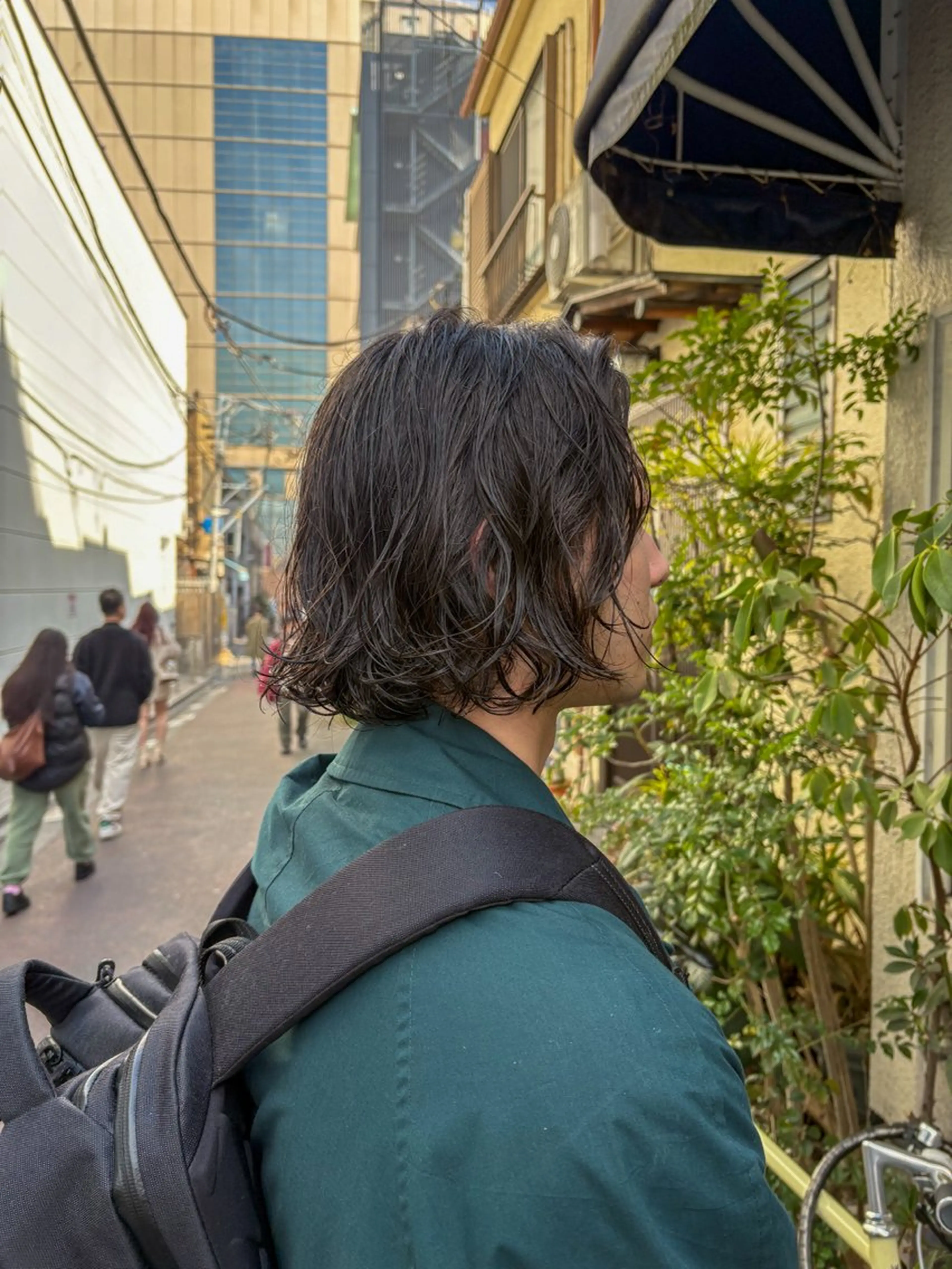 ミディアム メンズ ミディアムパーマ メンズパーマ カット パーマ 【pejite】 小沼 勇貴のヘアスタイル