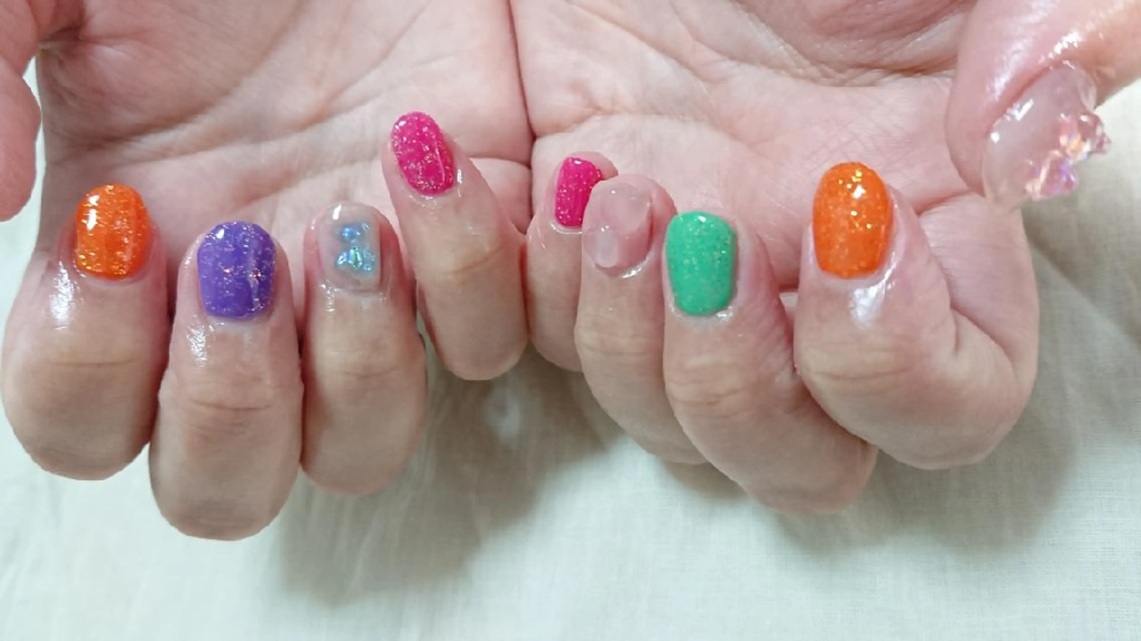 ネイル ワンカラーネイル ハンドネイル shellnail さなえのネイルデザイン