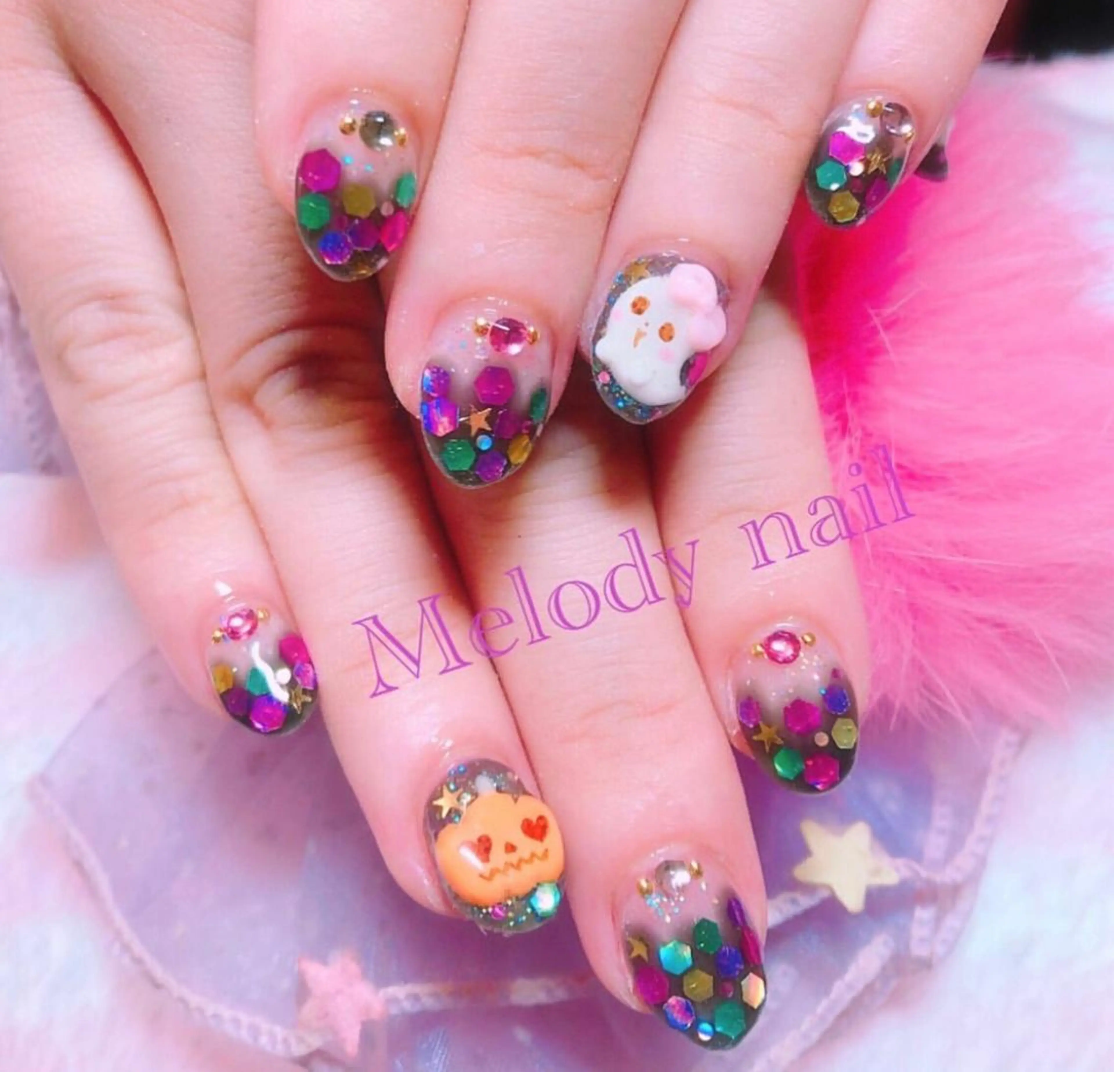 ネイル ハロウィン Melodynail所属・Melody nailのネイルデザイン