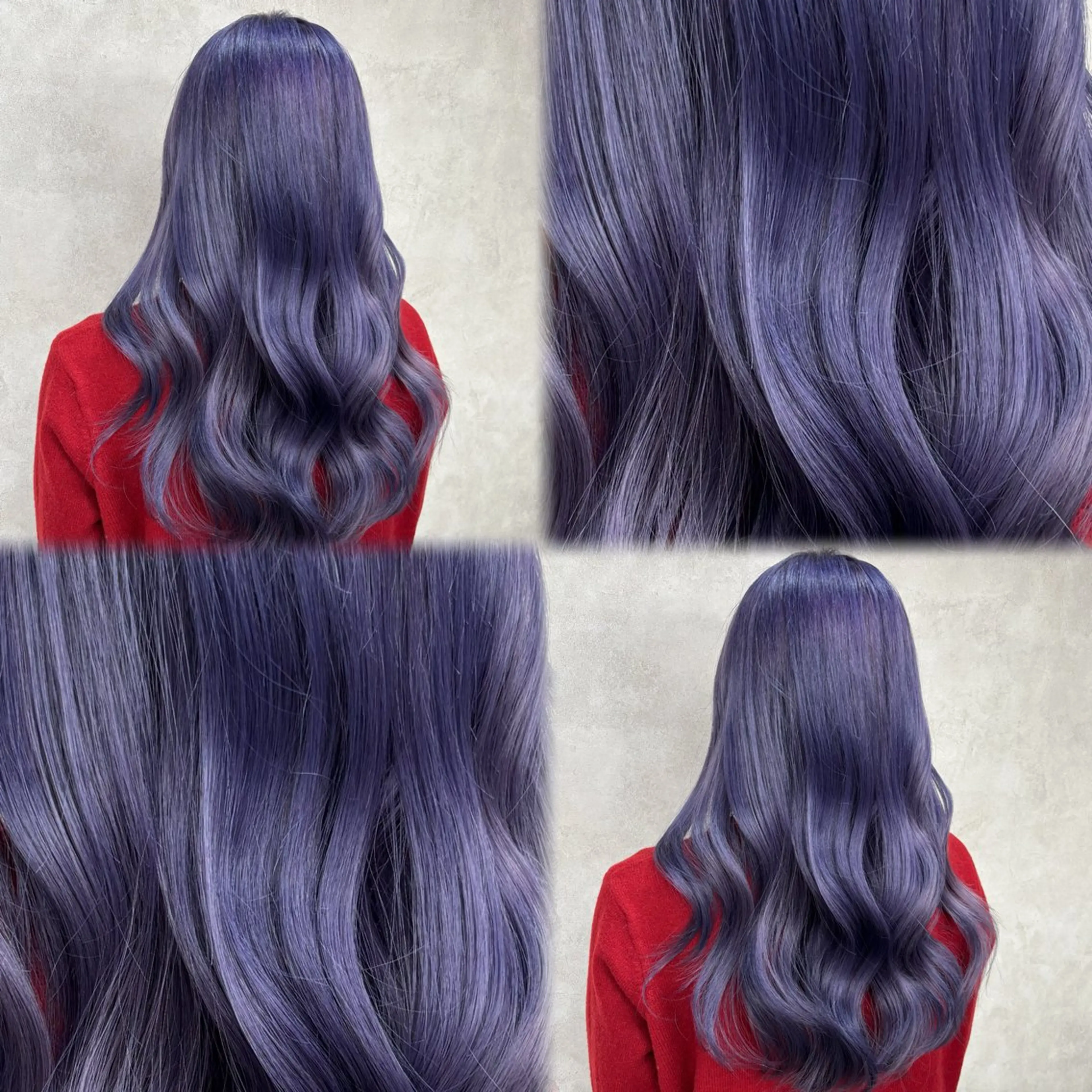 ロング カラー ブリーチ ラベンダーカラー ヘアカラー Rin♡ピンク🎀 透明感カラー🪽‪のヘアスタイル